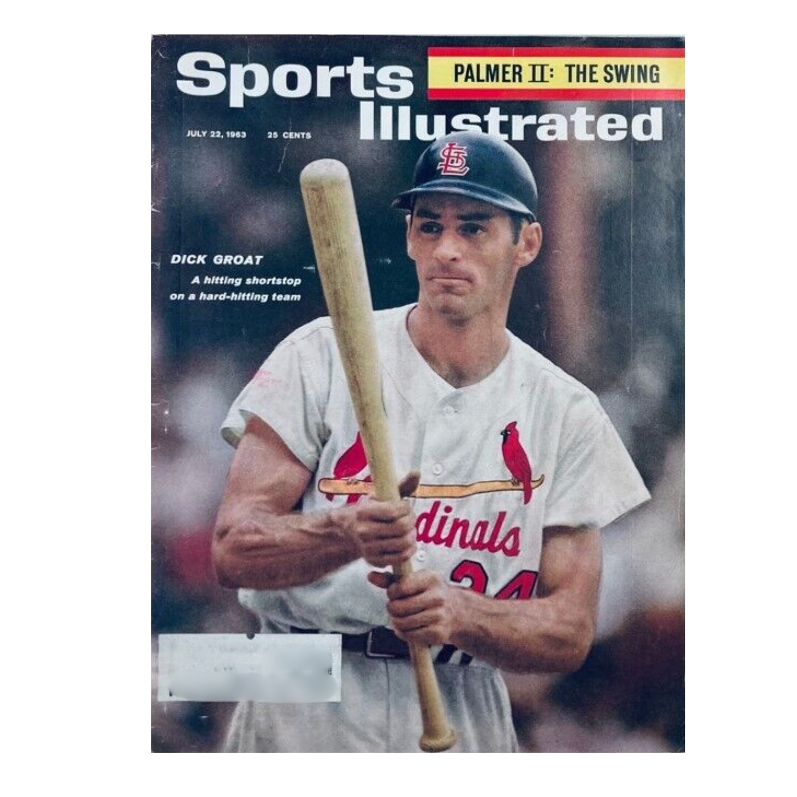 Cover of Sports Illustrated magazine featuring Dick Groat, July 22, 1963, showcasing the title 'Lot of 10 1960s-1970s Baseball Stars Sports Illustrated Magazine'.