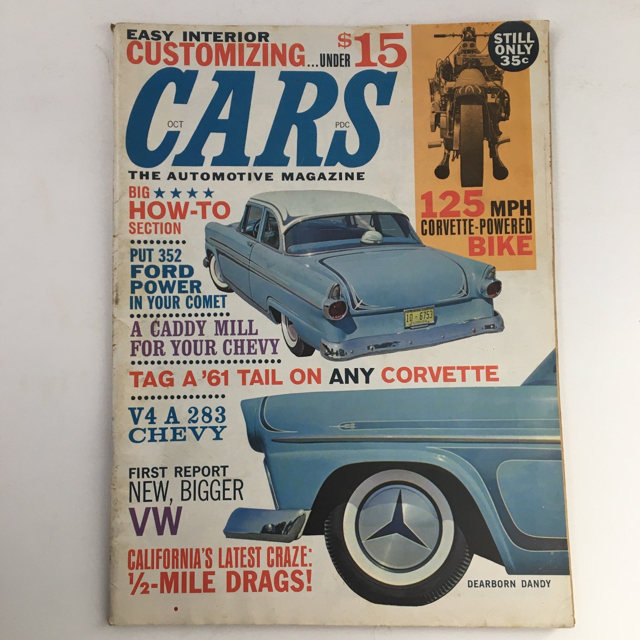 Cars Automotive Magazine October 1961 Vol 3 #5 352 Ford Power in Comet, No Label