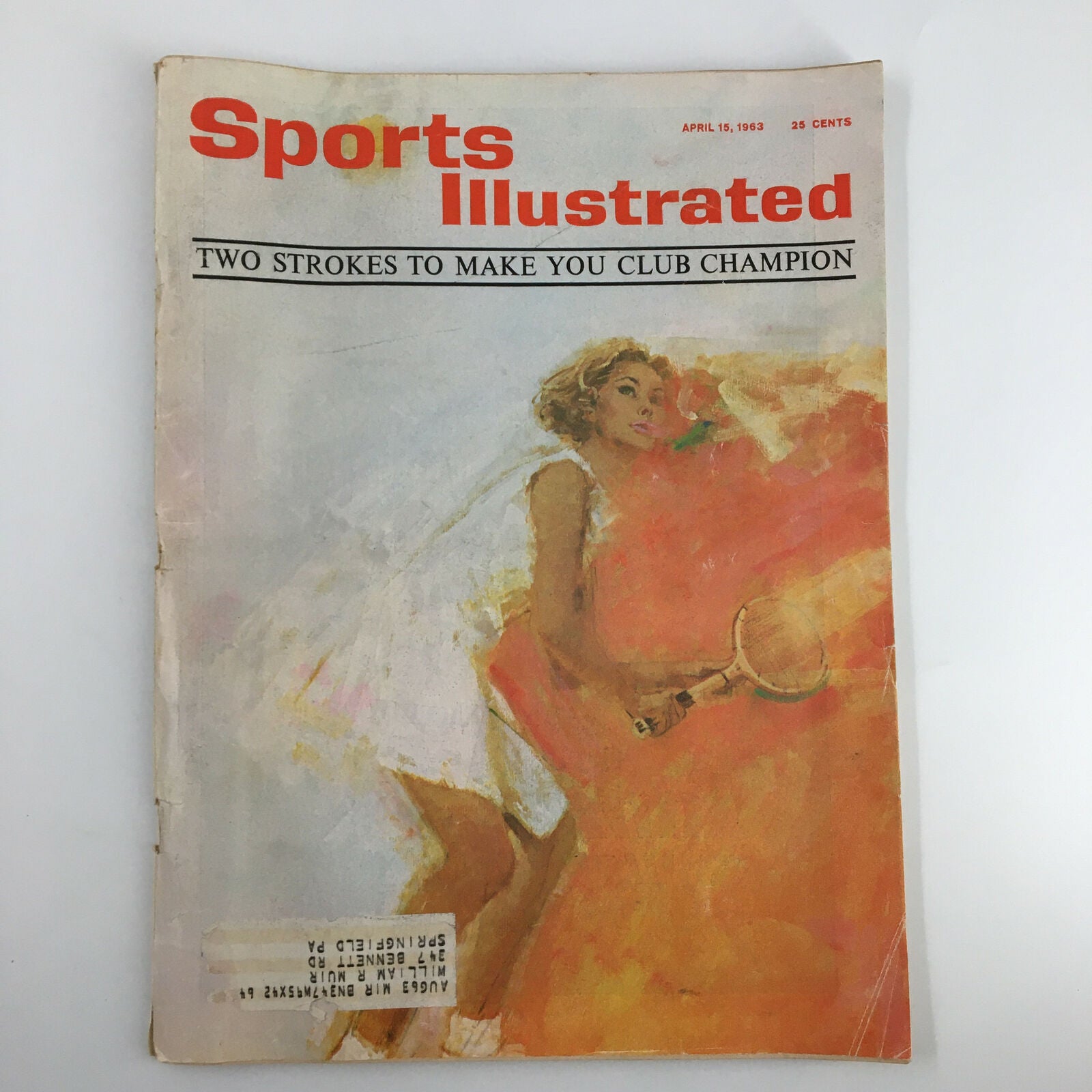 Sports Illustrated Magazine cover from April 15, 1963, titled 'Two Strokes To Make You Club Champion', a part of the 1950s-1970s Sports Illustrated Golf Collection.