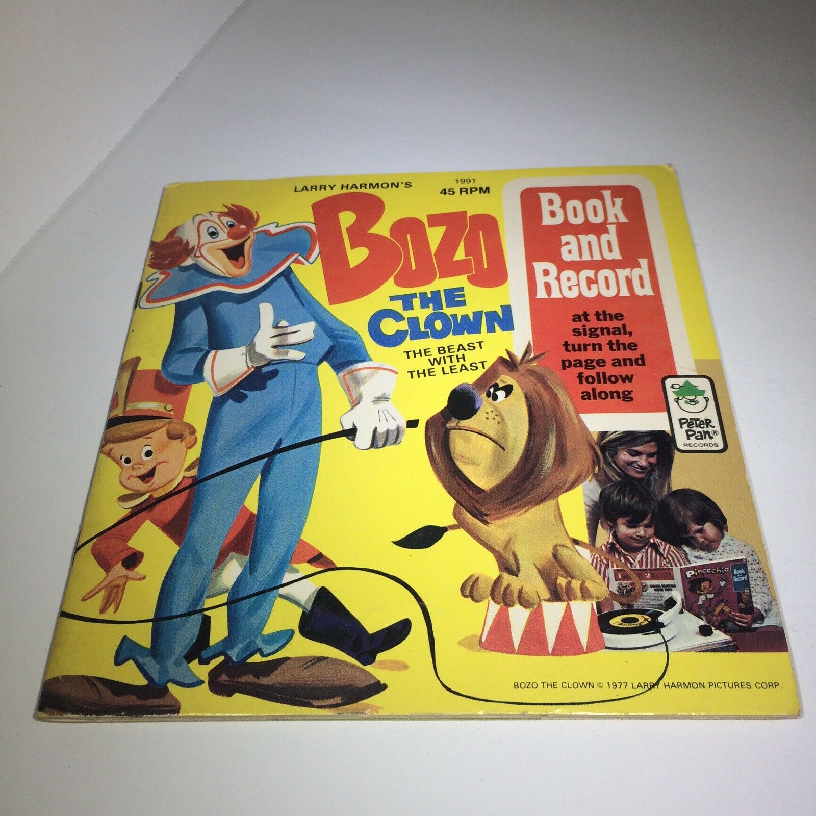 Bozo the Clown 'The Beast with the Least'  Book and Record 45 RPM  1977