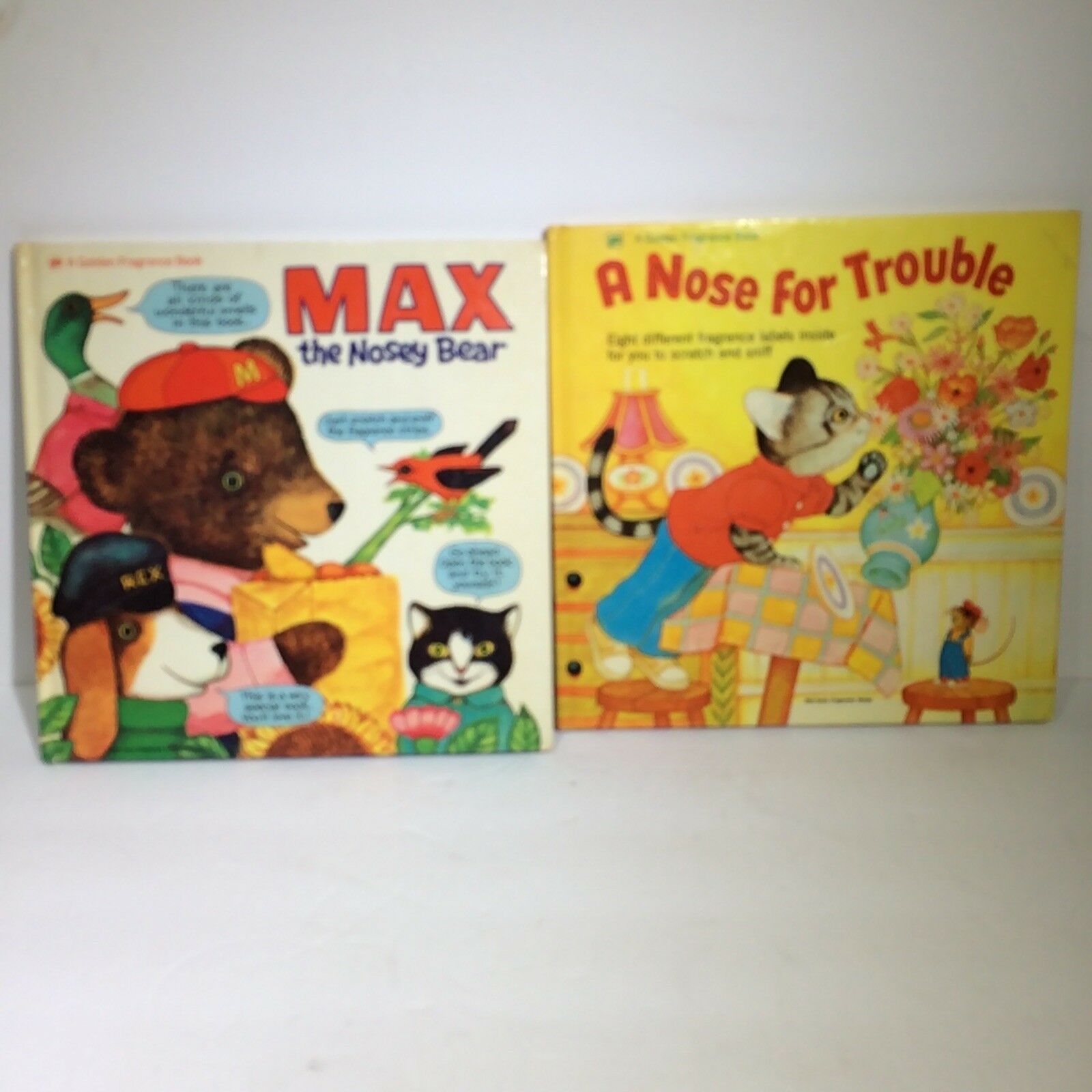 A Golden Fragrance Book: Max The Nosey Bear 1972 and A Nose For Trouble 1975