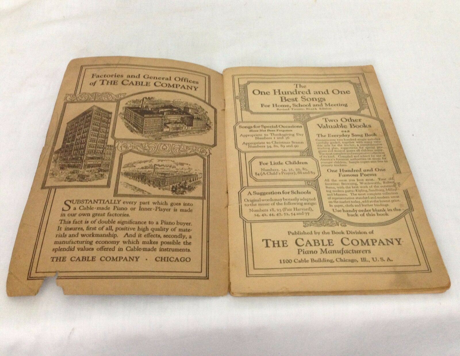 The One Hundred and One Best Songs, 29th edition, 1927,The Cable Company