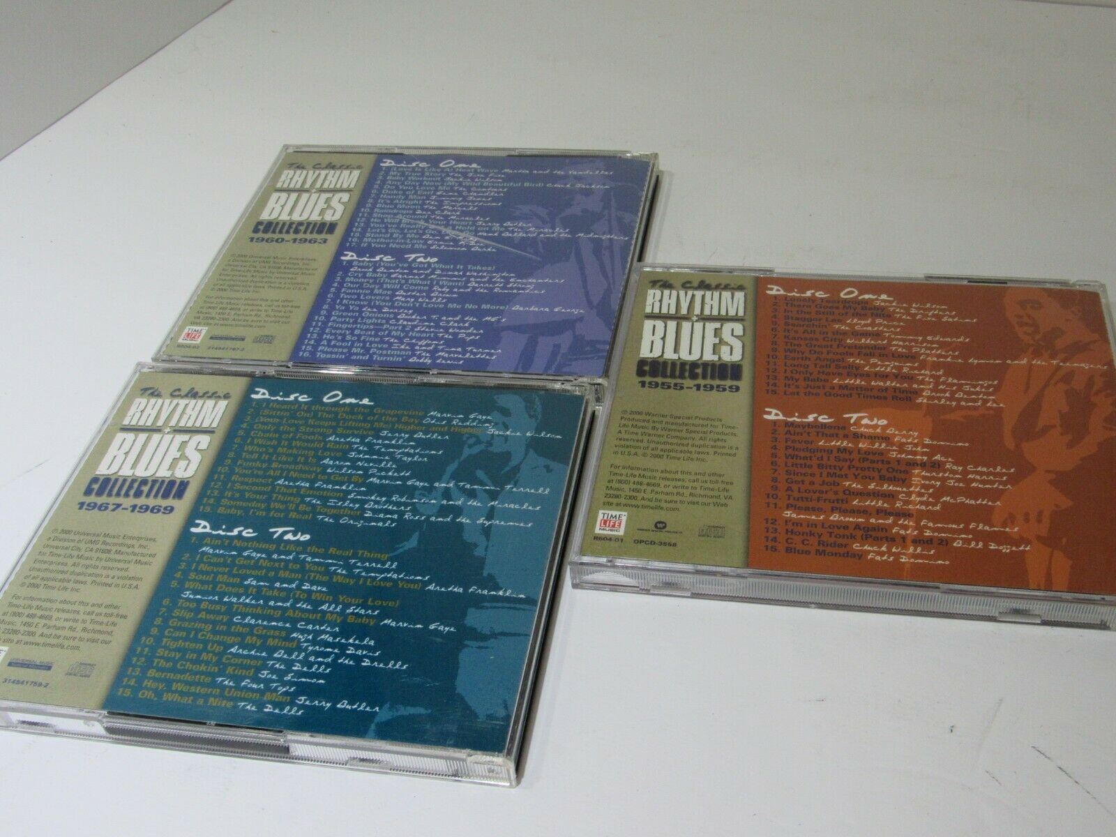 Classic Rhythm & Blues Collection Various Artists 1955-1969 8 CD Lot of 3