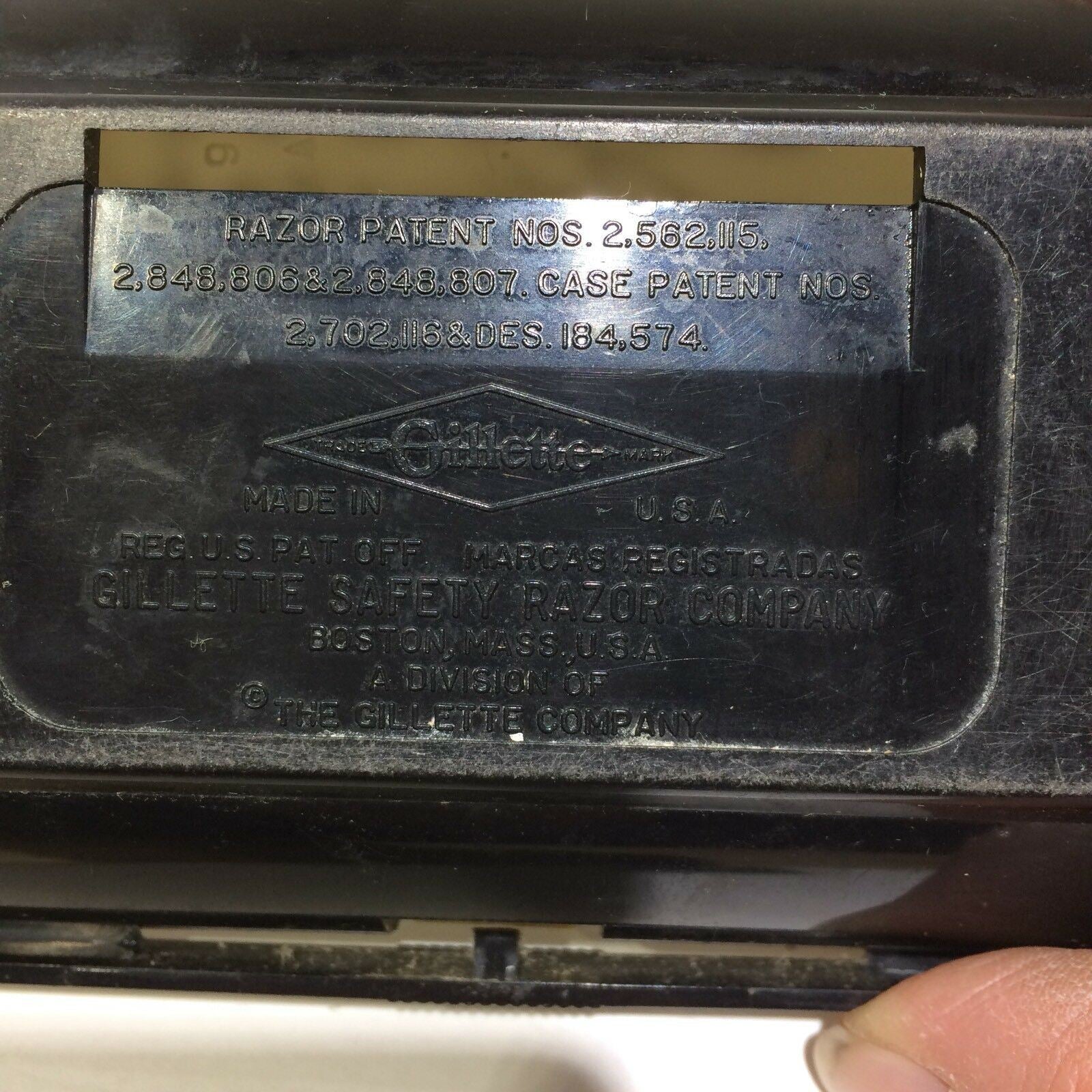 Vintage Gillette Adjustable Safety Razor With Original Case, "FATBOY"
