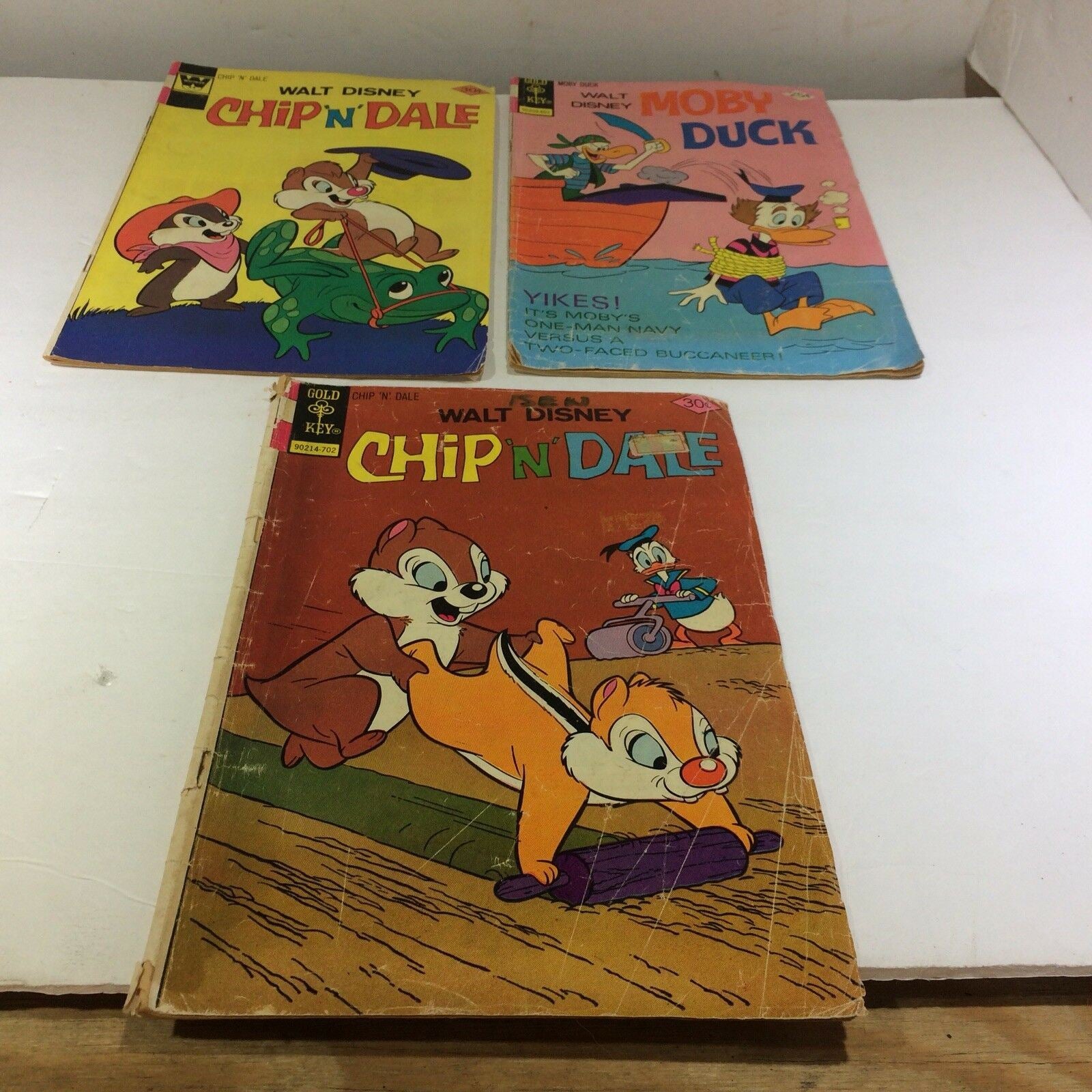 Vintage Whitman/Gold Key Disney Lot of 19 Comics, Super Goof, Chip & Dale