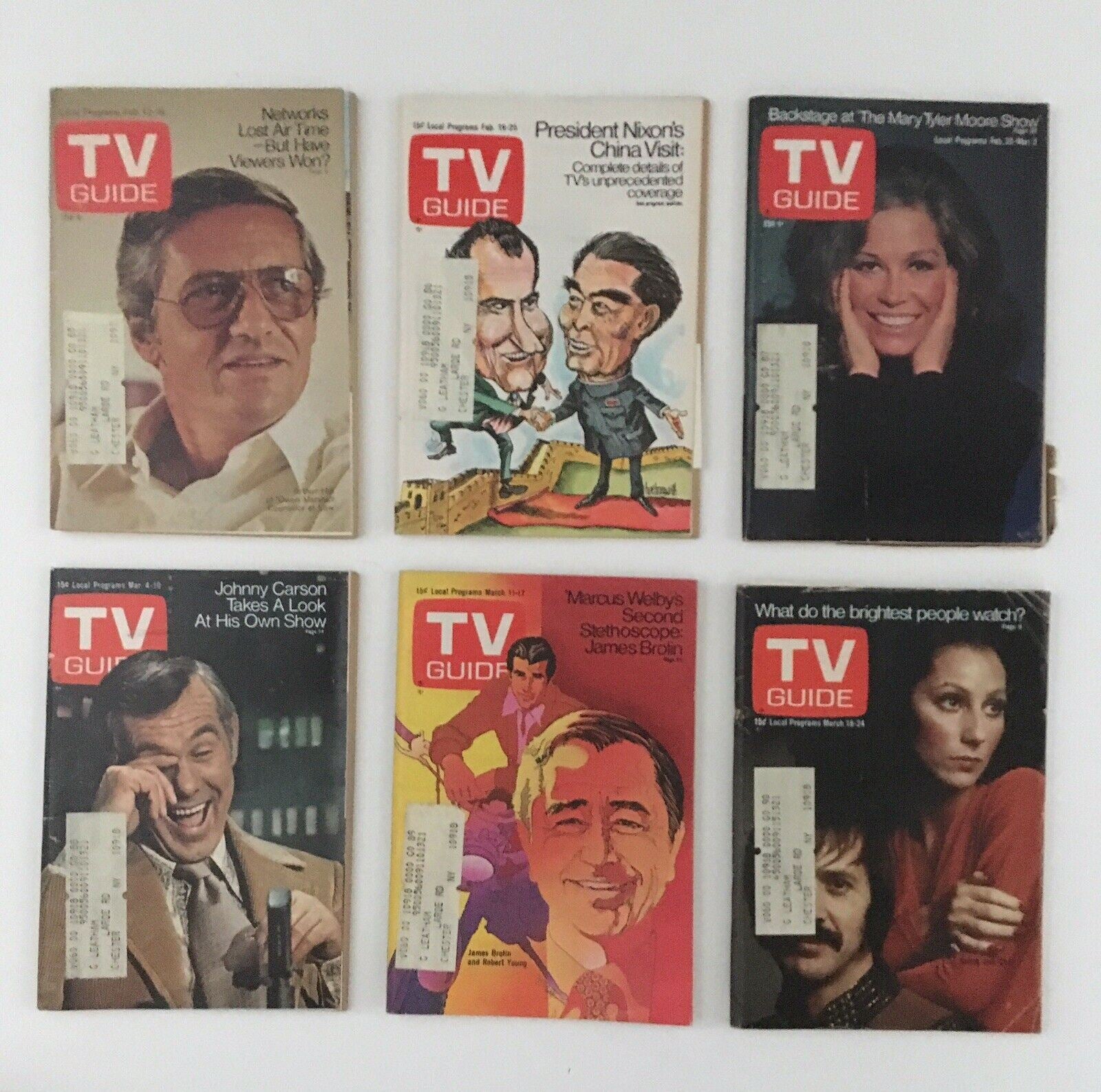 Lot of 1972 Tv Guide Magazines 53 Issues Complete ~ Special Fall Preview