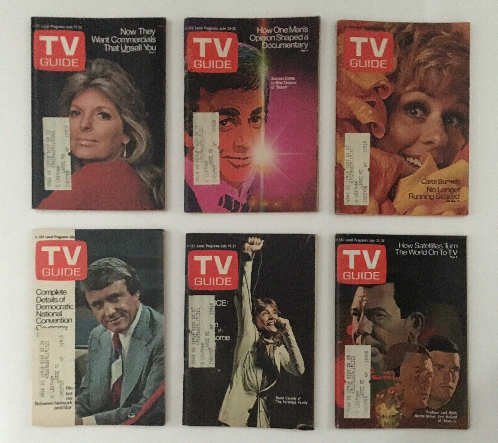 Lot of 1972 Tv Guide Magazines 53 Issues Complete ~ Special Fall Preview