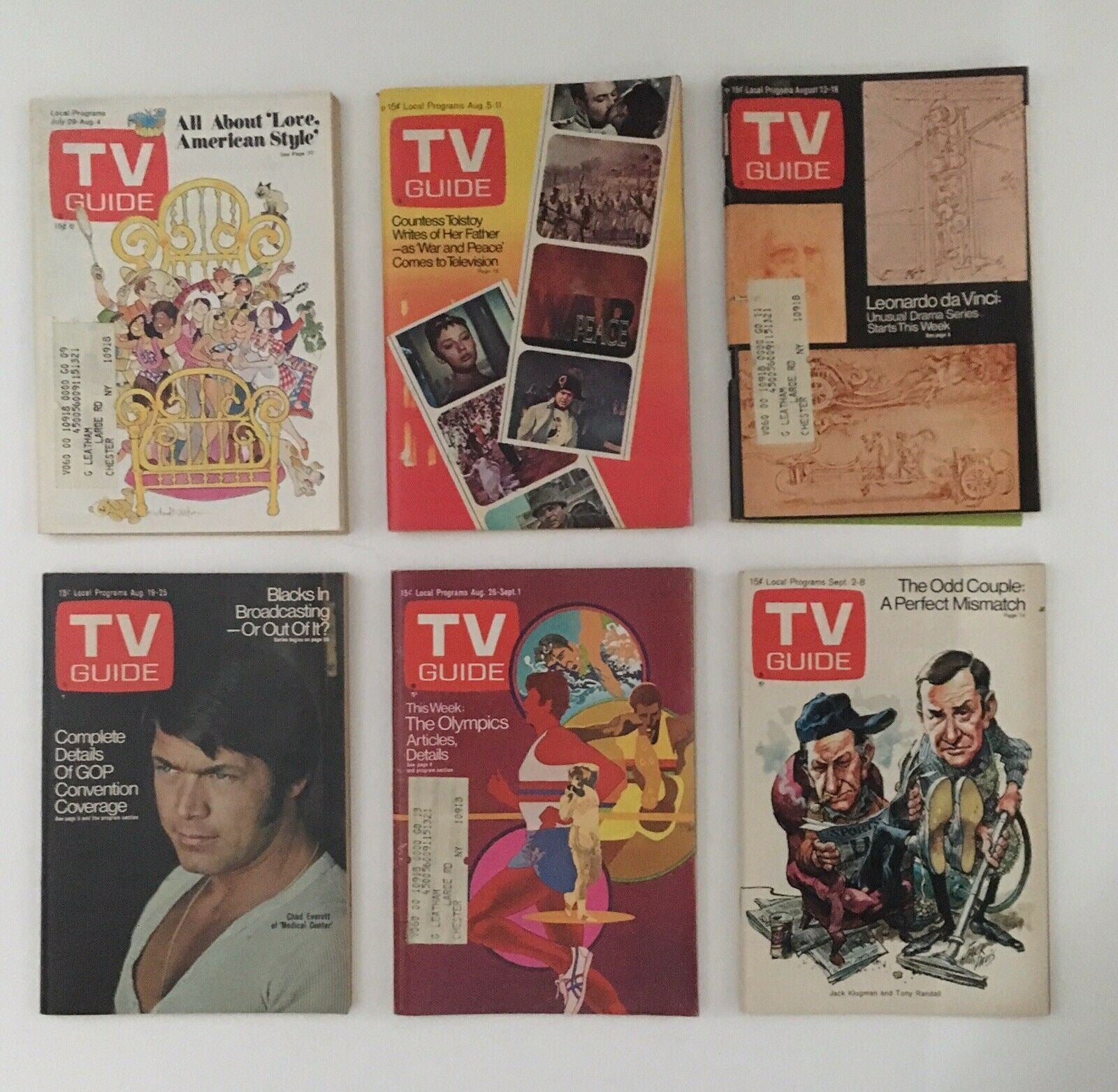 Lot of 1972 Tv Guide Magazines 53 Issues Complete ~ Special Fall Preview