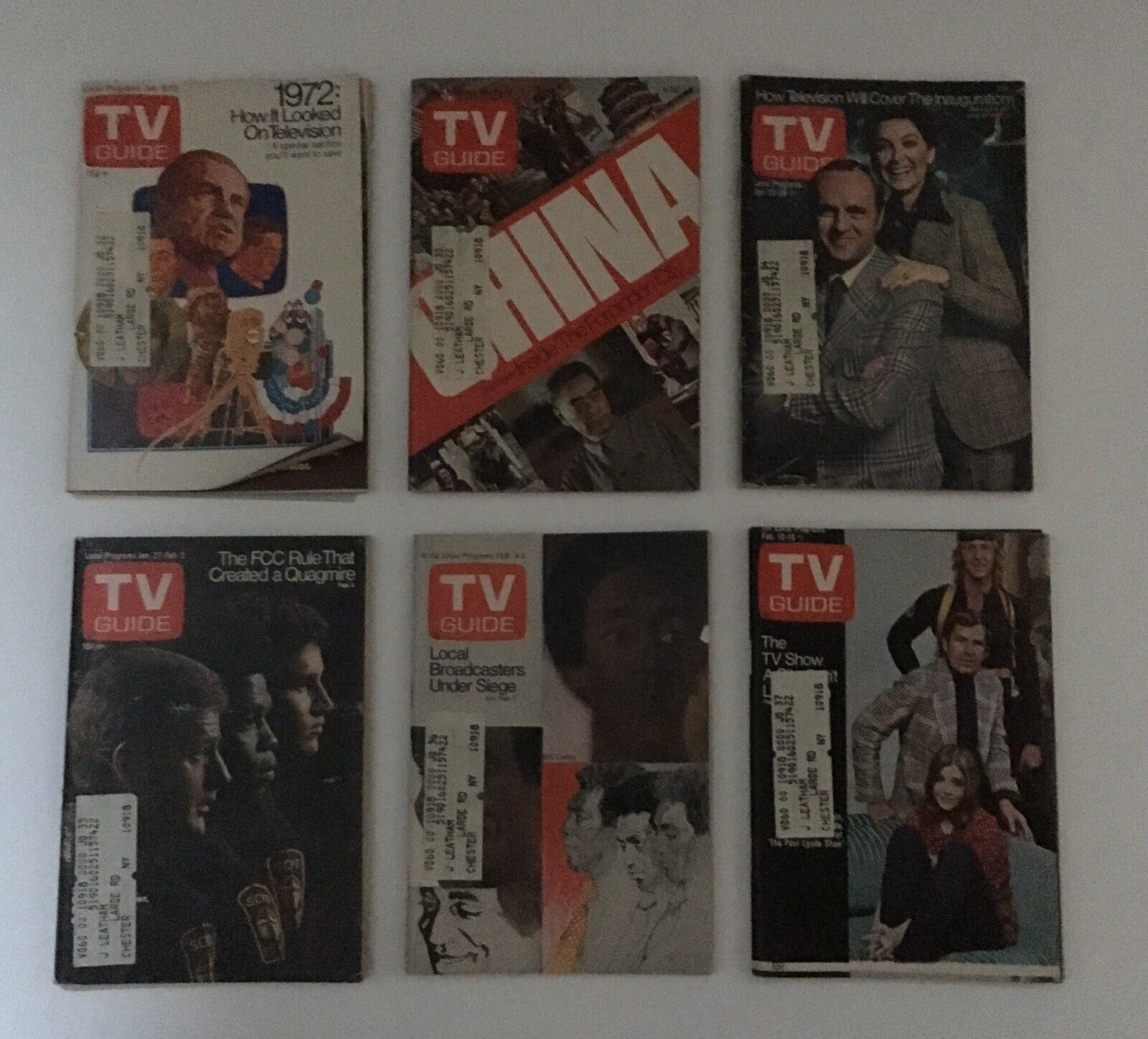 Lot of 1973 TV Guide Magazines 50 Issues Near Complete