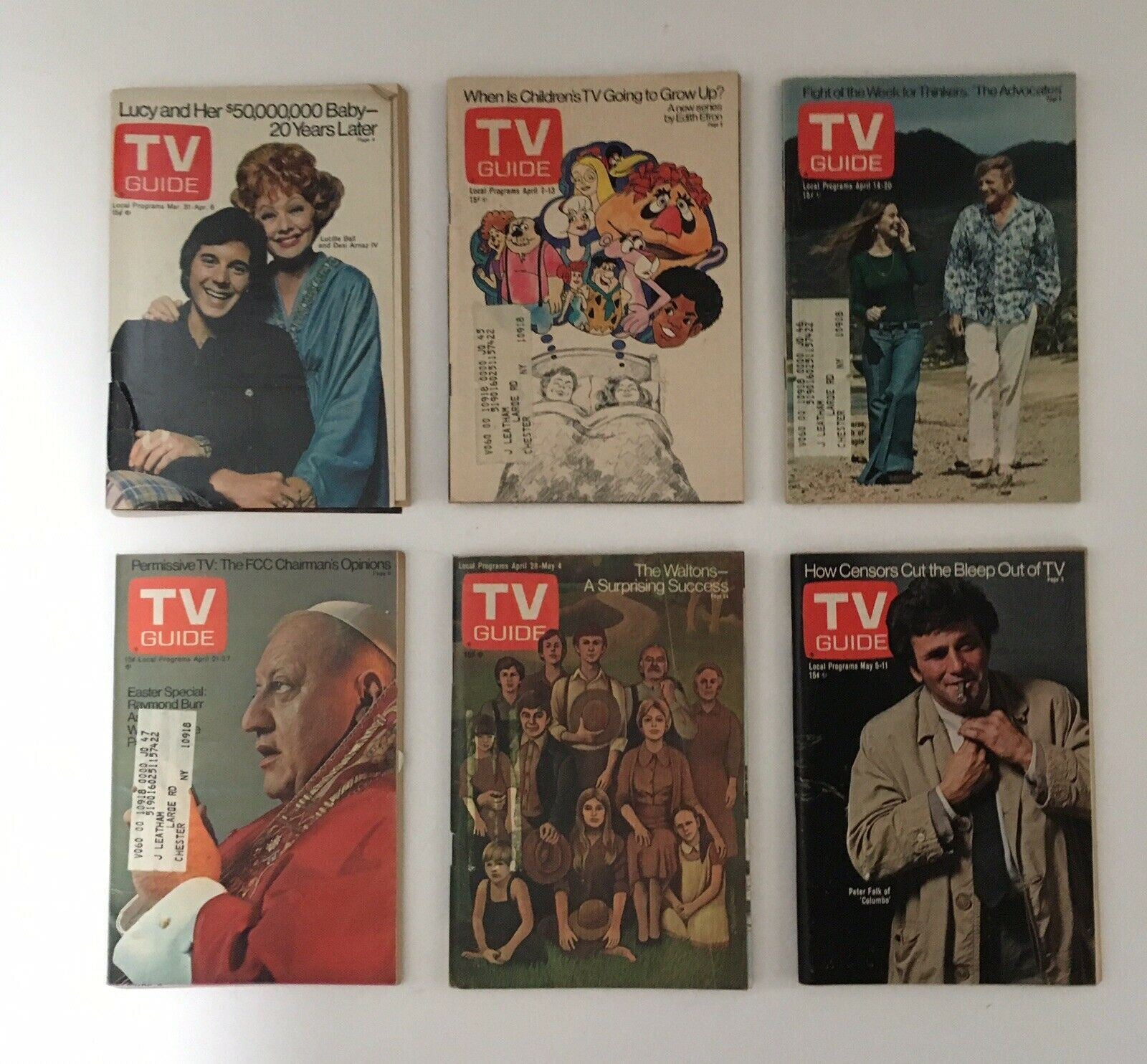 Lot of 1973 TV Guide Magazines 50 Issues Near Complete