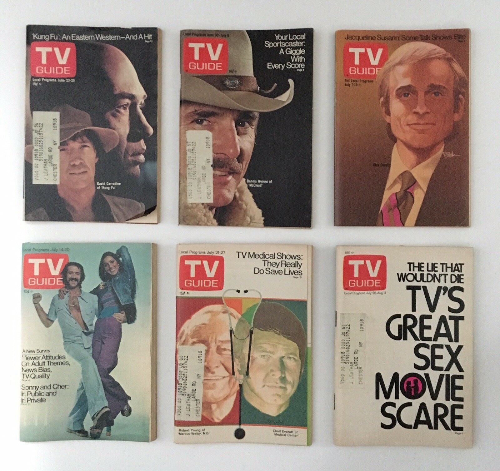 Lot of 1973 TV Guide Magazines 50 Issues Near Complete