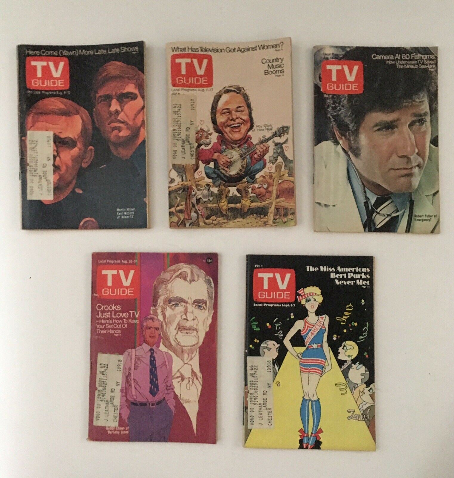 Lot of 1973 TV Guide Magazines 50 Issues Near Complete