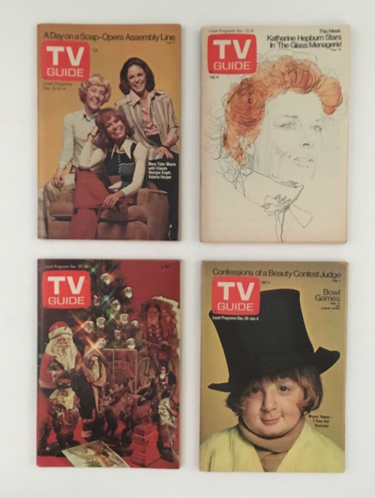 Lot of 1973 TV Guide Magazines 50 Issues Near Complete