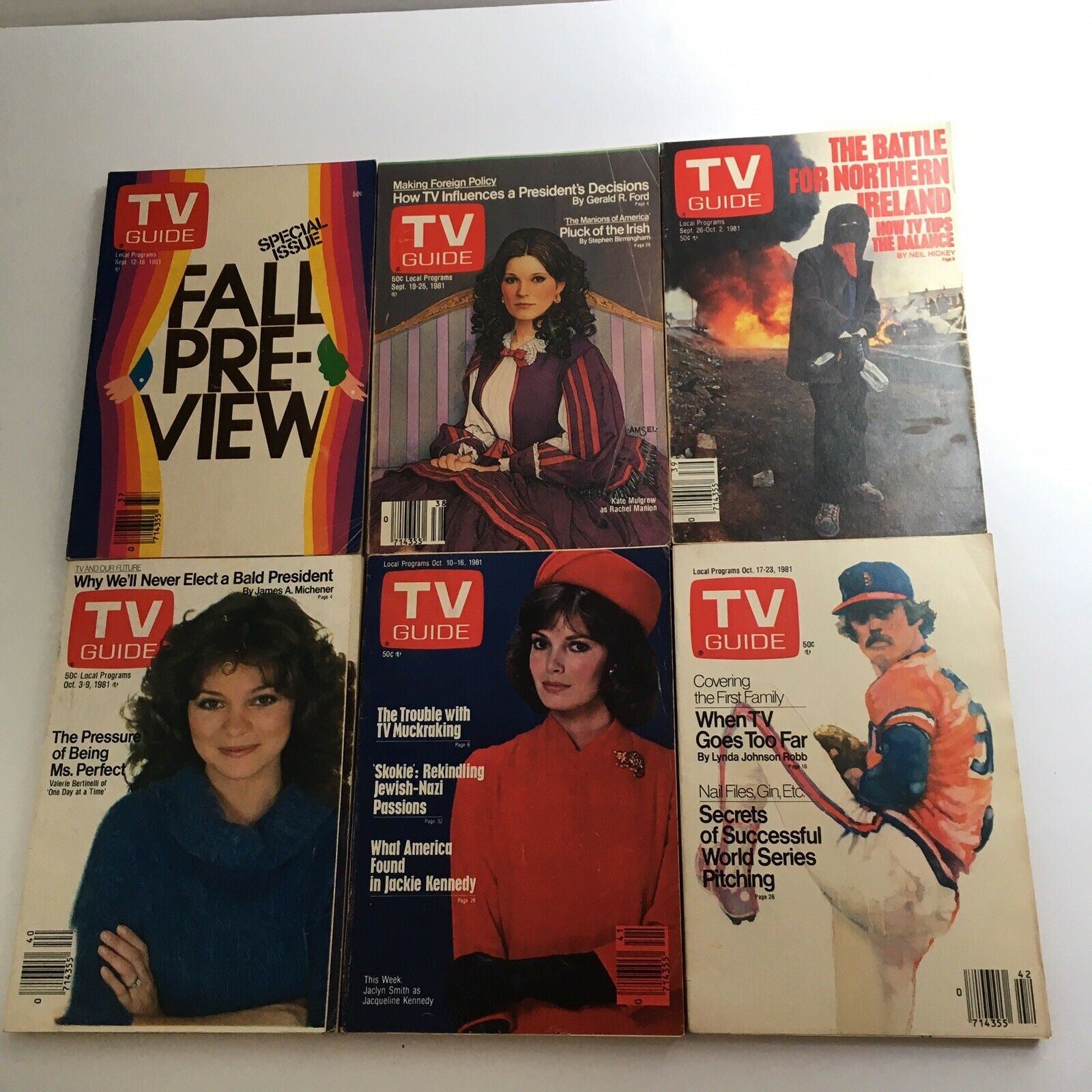 Complete Year Of TV Guide Magazines For 1981, 52 Issues