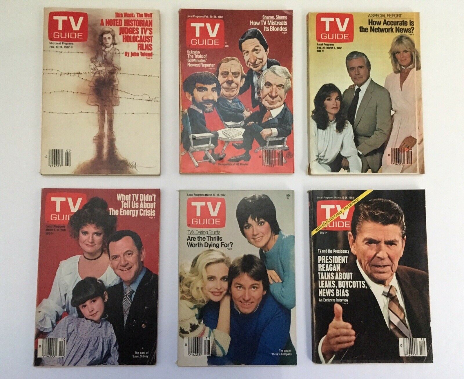 Complete Year Of TV Guide Magazines 1982, 52 Issues- Special Issue Fall Preview