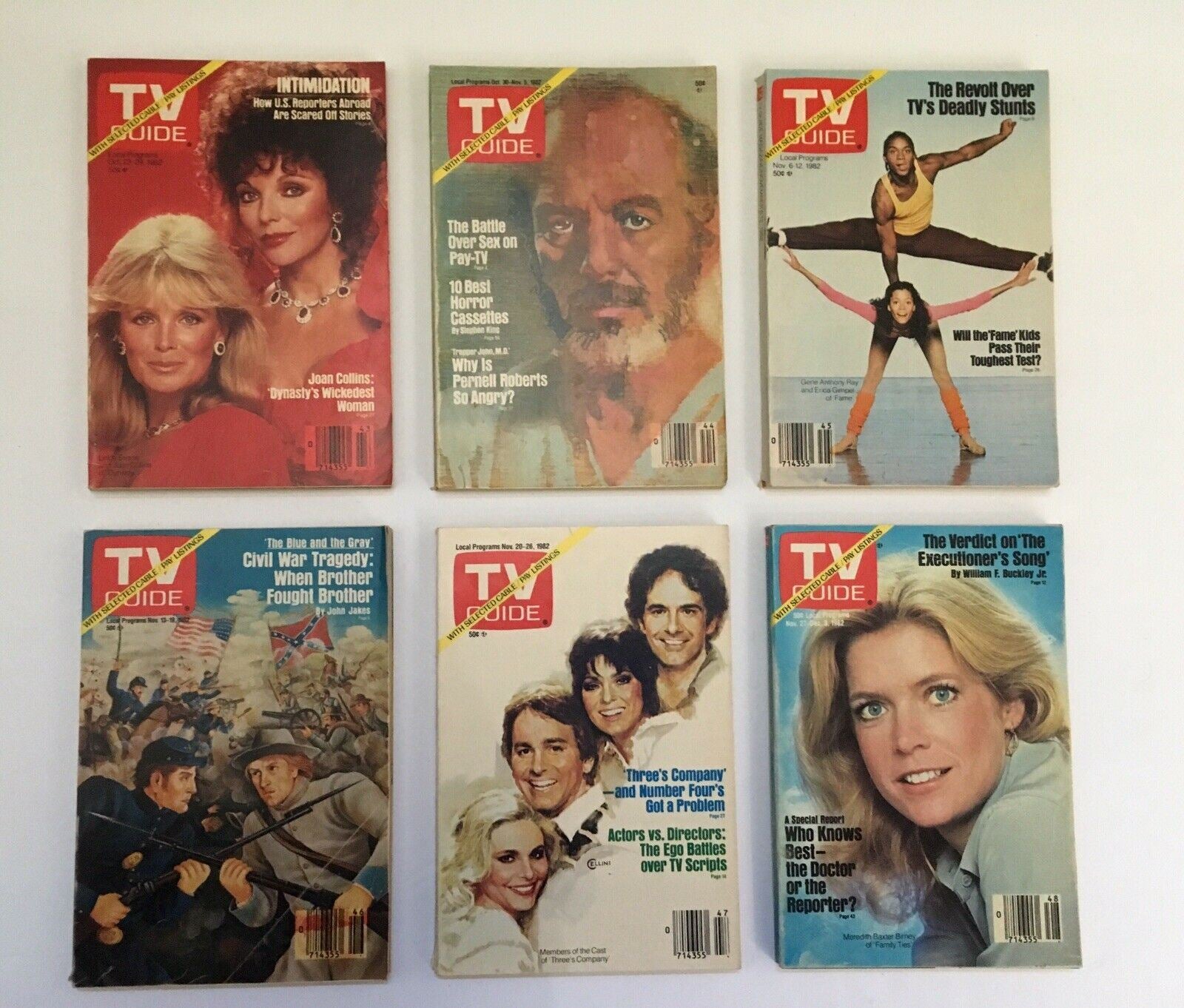 Complete Year Of TV Guide Magazines 1982, 52 Issues- Special Issue Fall Preview