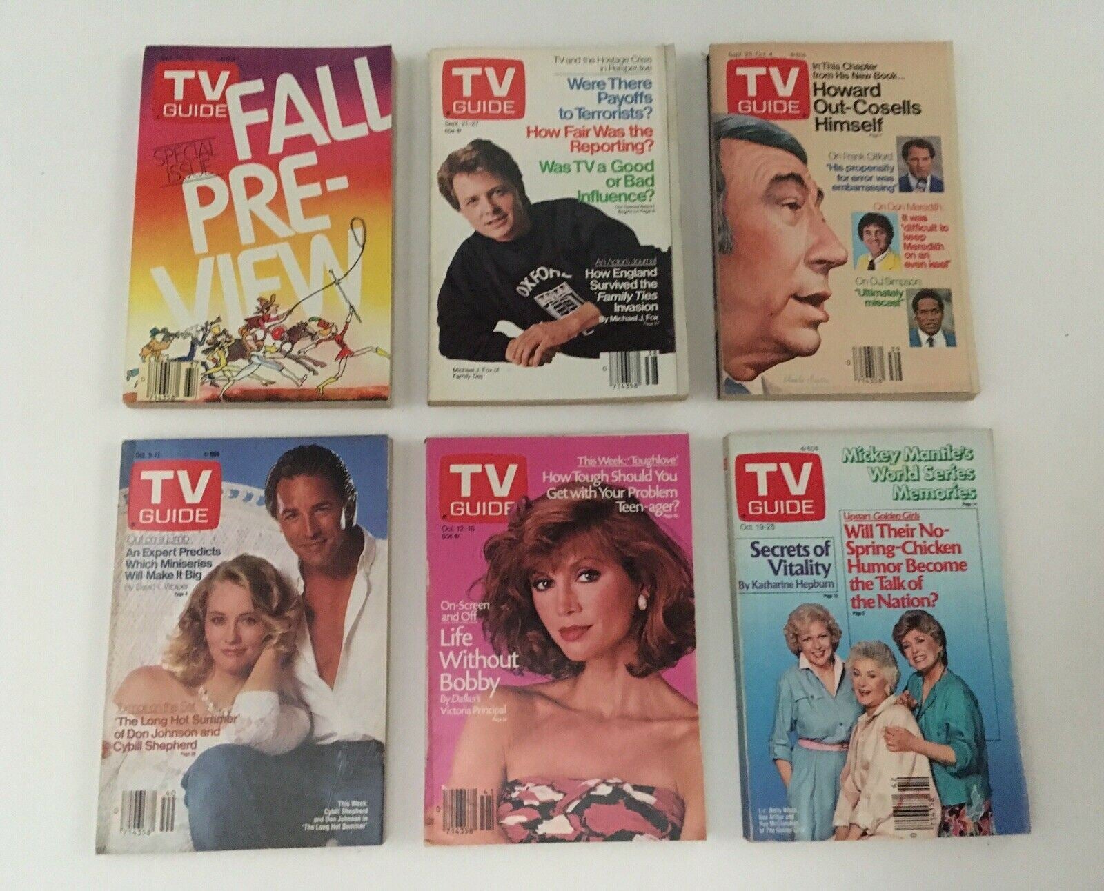 Complete Year Of TV Guide Magazines 1985, 52 Issues- Special Issue Fall Preview