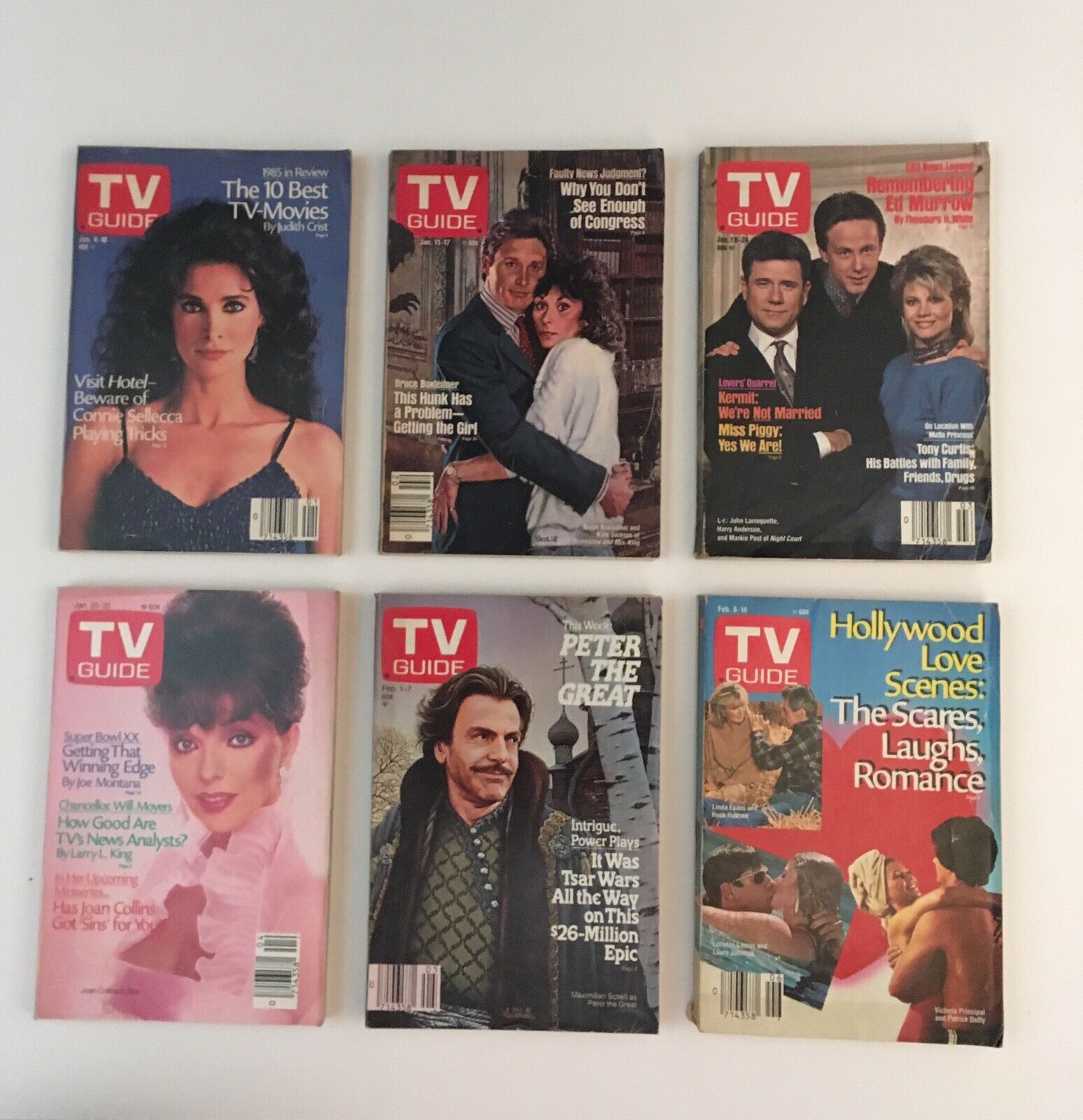 Complete Year Of TV Guide Magazines 1986, 52 Issues- Special Issue Fall Preview