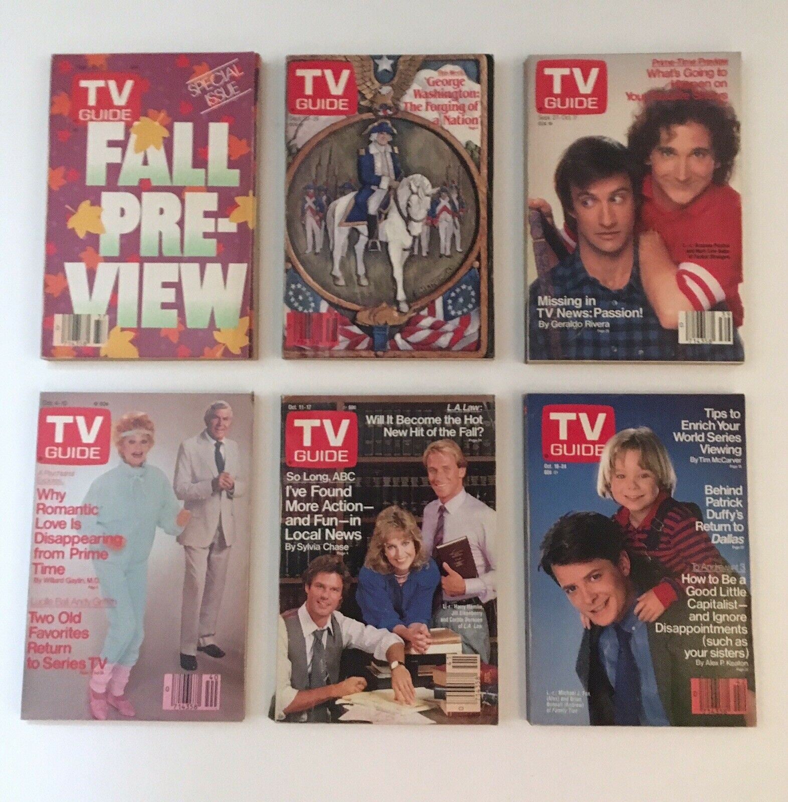 Complete Year Of TV Guide Magazines 1986, 52 Issues- Special Issue Fall Preview