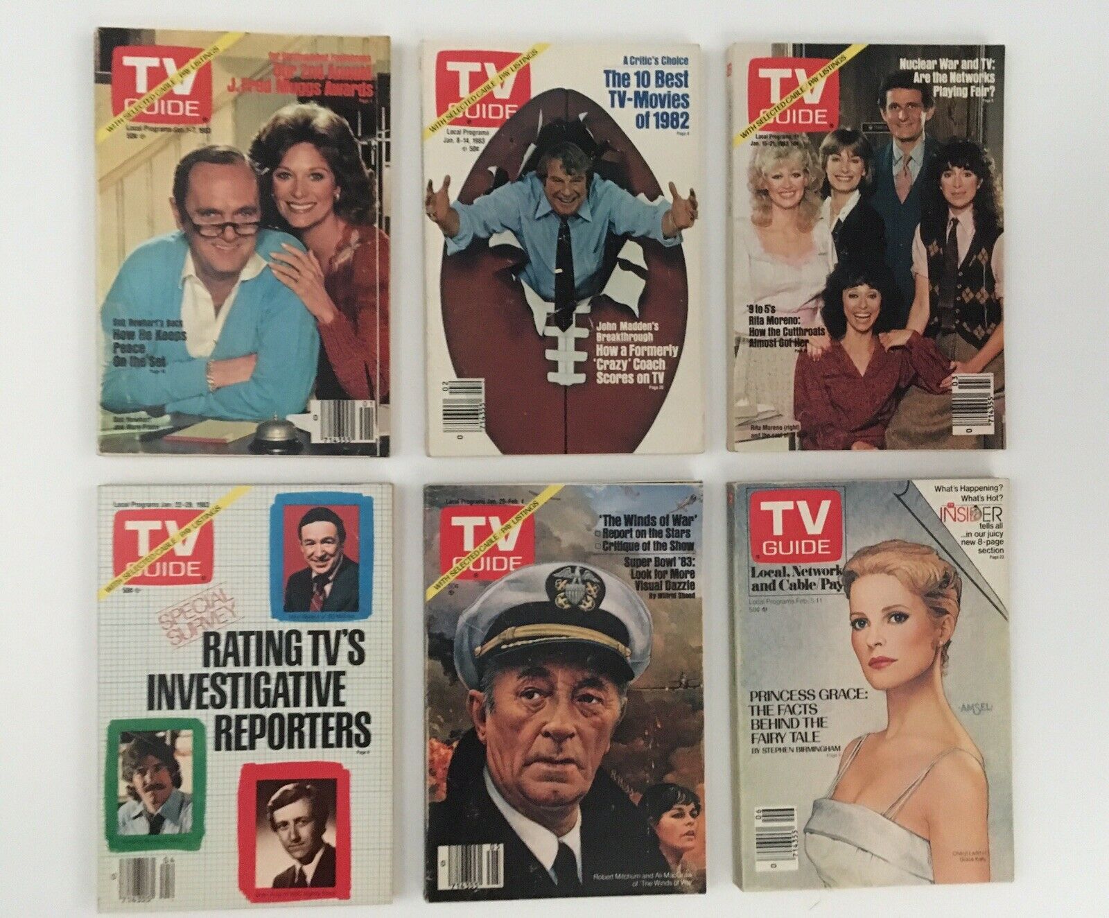 Complete Year Of TV Guide Magazines 1983, 52 Issues + Special Issue Fall Preview