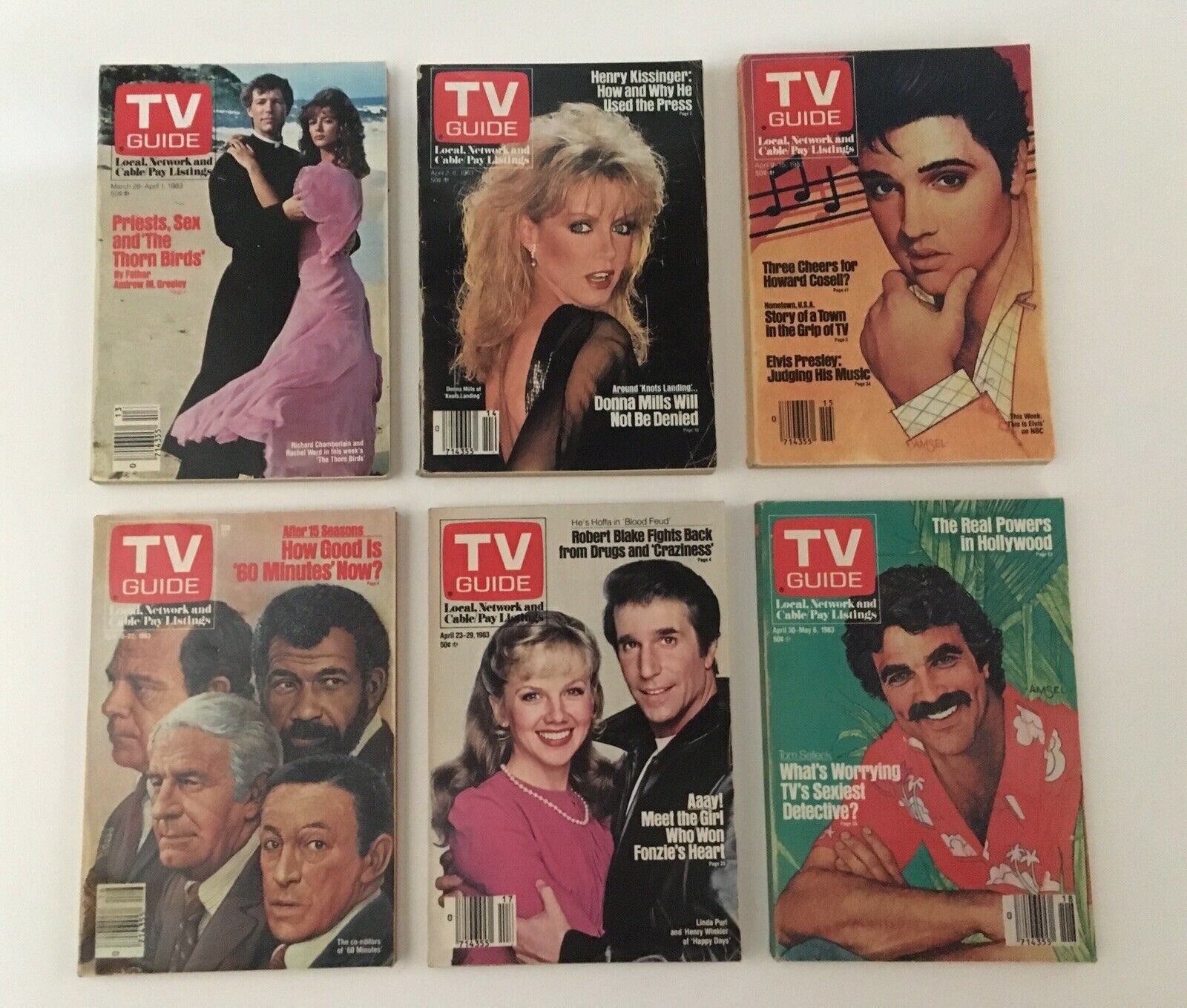 Complete Year Of TV Guide Magazines 1983, 52 Issues + Special Issue Fall Preview