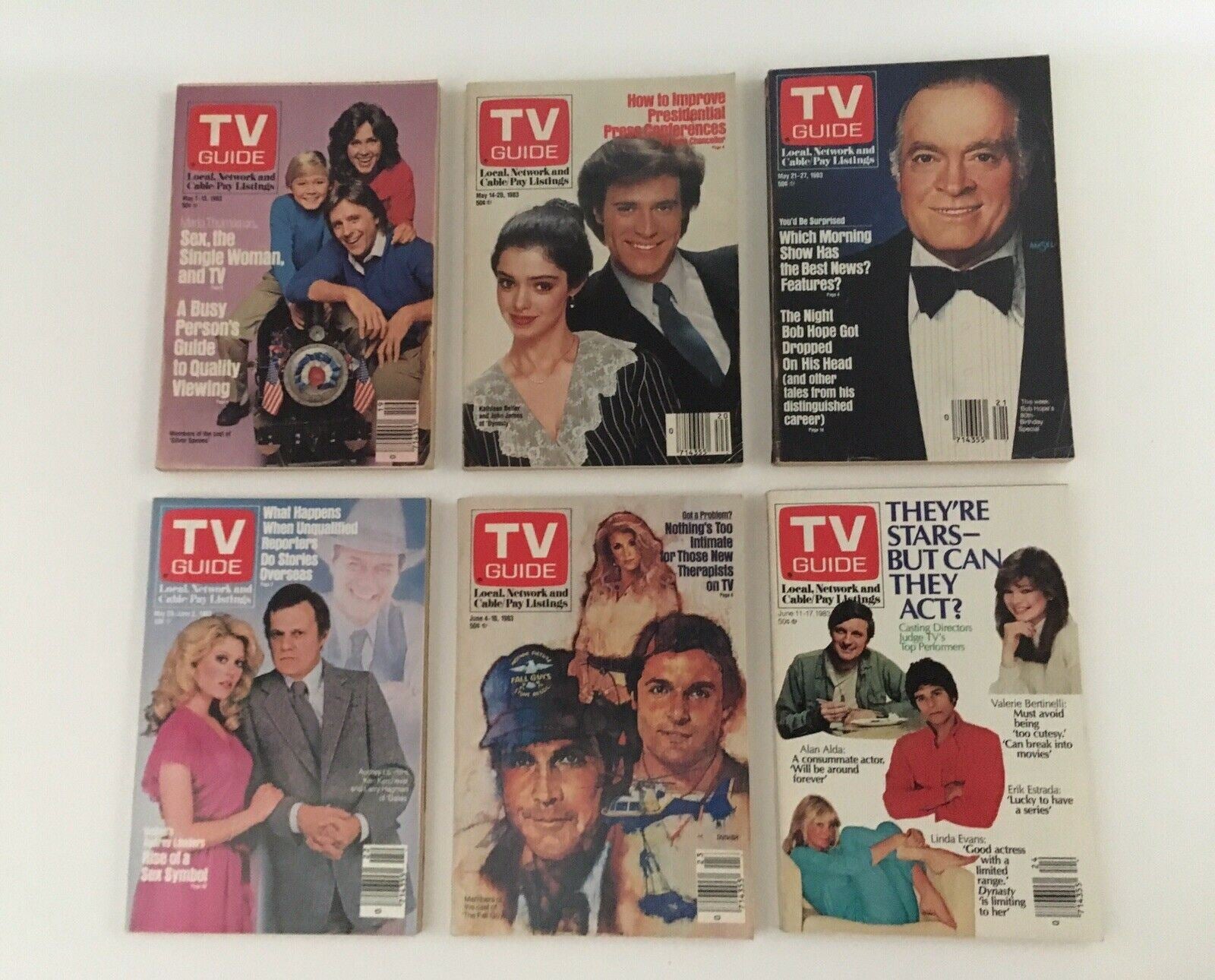 Complete Year Of TV Guide Magazines 1983, 52 Issues + Special Issue Fall Preview