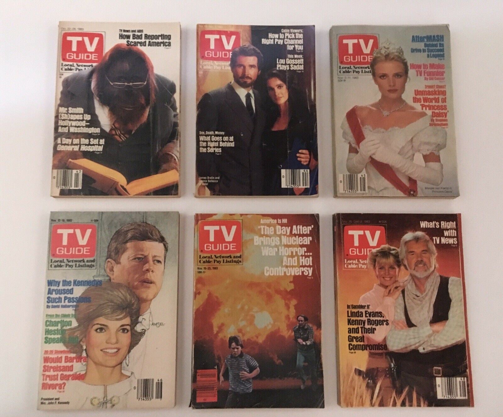 Complete Year Of TV Guide Magazines 1983, 52 Issues + Special Issue Fall Preview