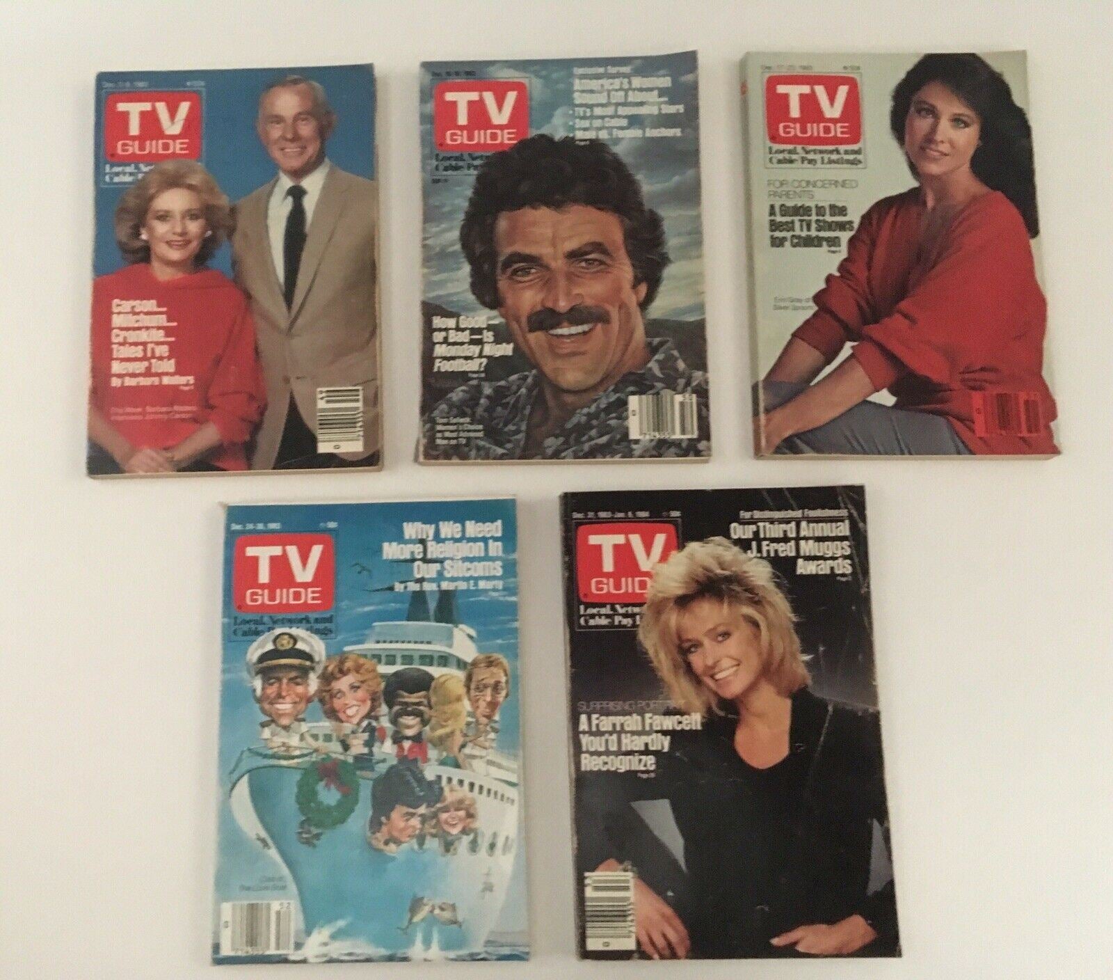 Complete Year Of TV Guide Magazines 1983, 52 Issues + Special Issue Fall Preview