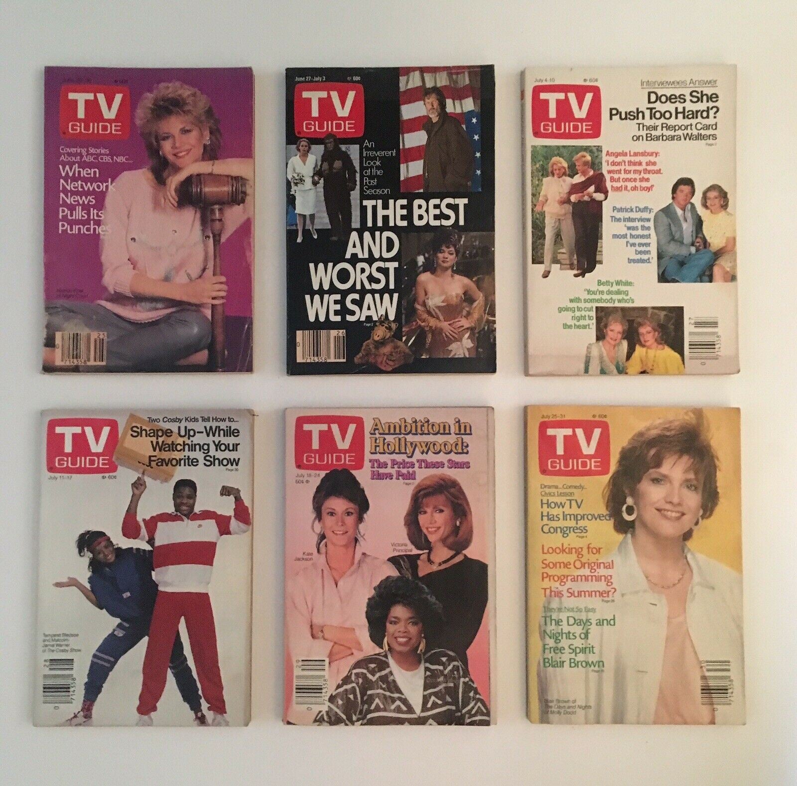 Complete Year Of TV Guide Magazines 1987, 52 Issues- Special Issue Fall Preview