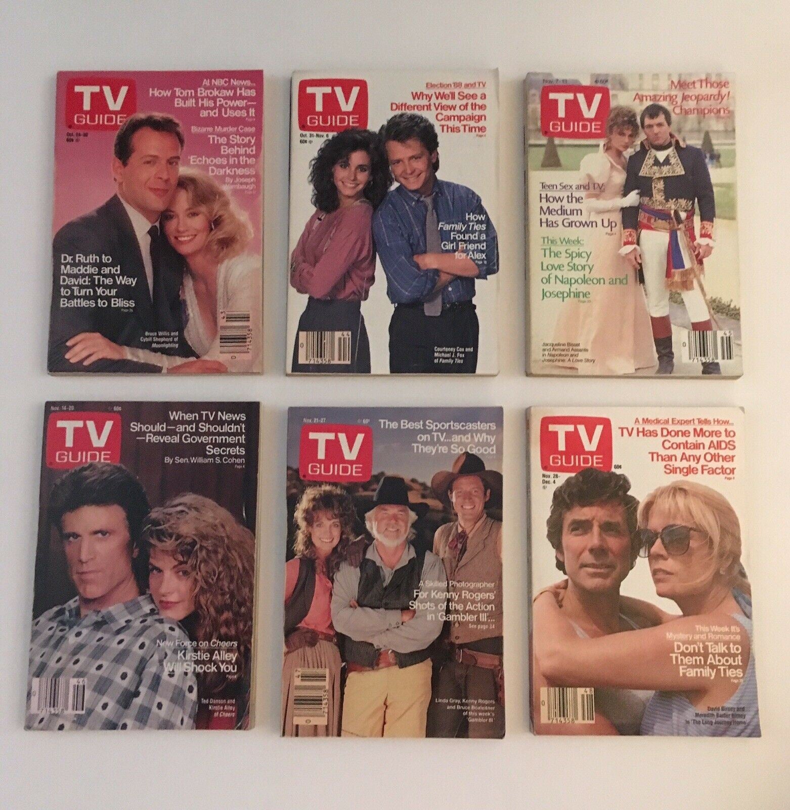 Complete Year Of TV Guide Magazines 1987, 52 Issues- Special Issue Fall Preview