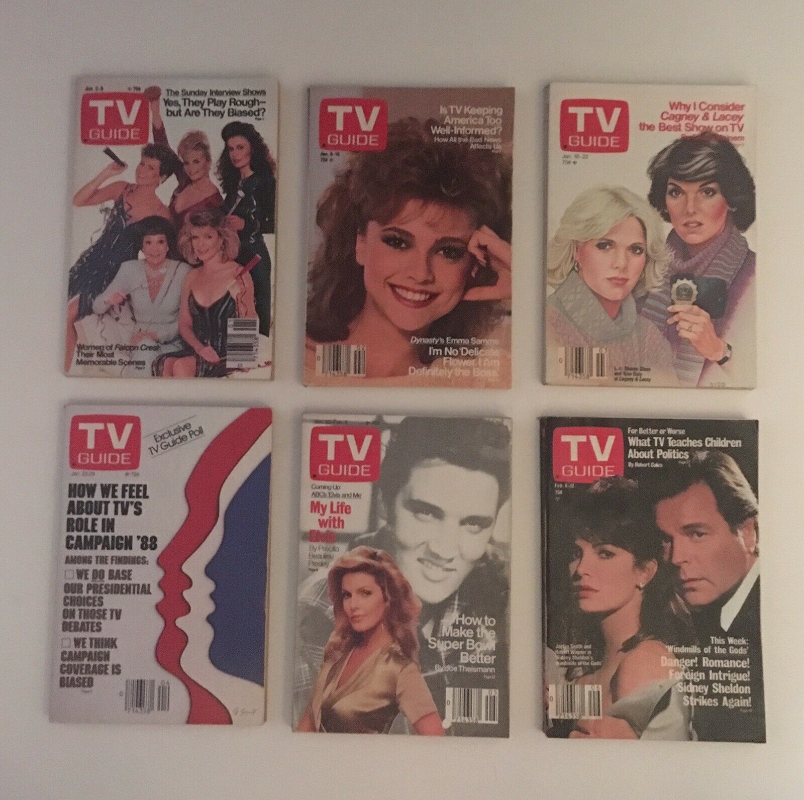 Complete Year Of TV Guide Magazines 53 Issues 1988, Special Issue Fall Preview