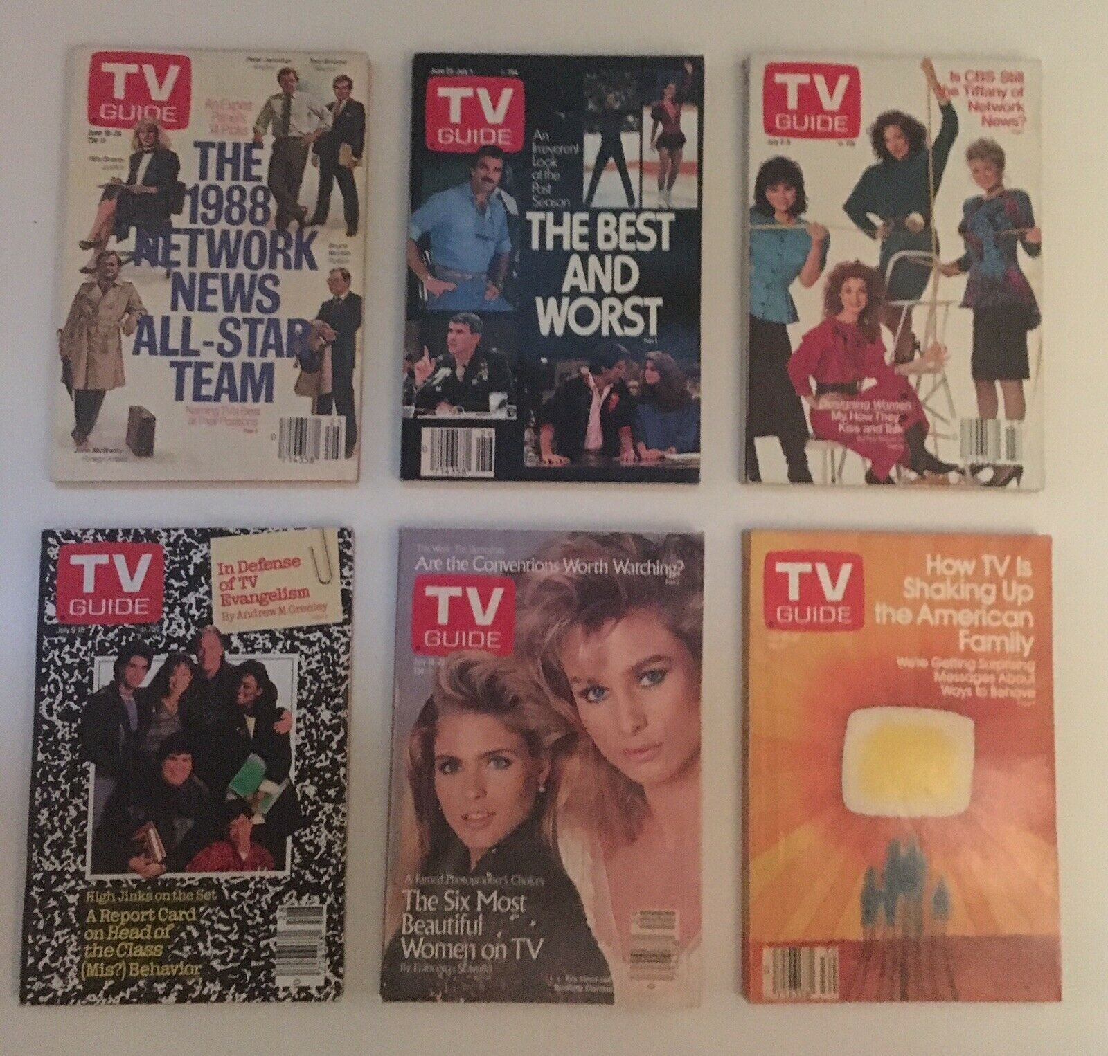 Complete Year Of TV Guide Magazines 53 Issues 1988, Special Issue Fall Preview