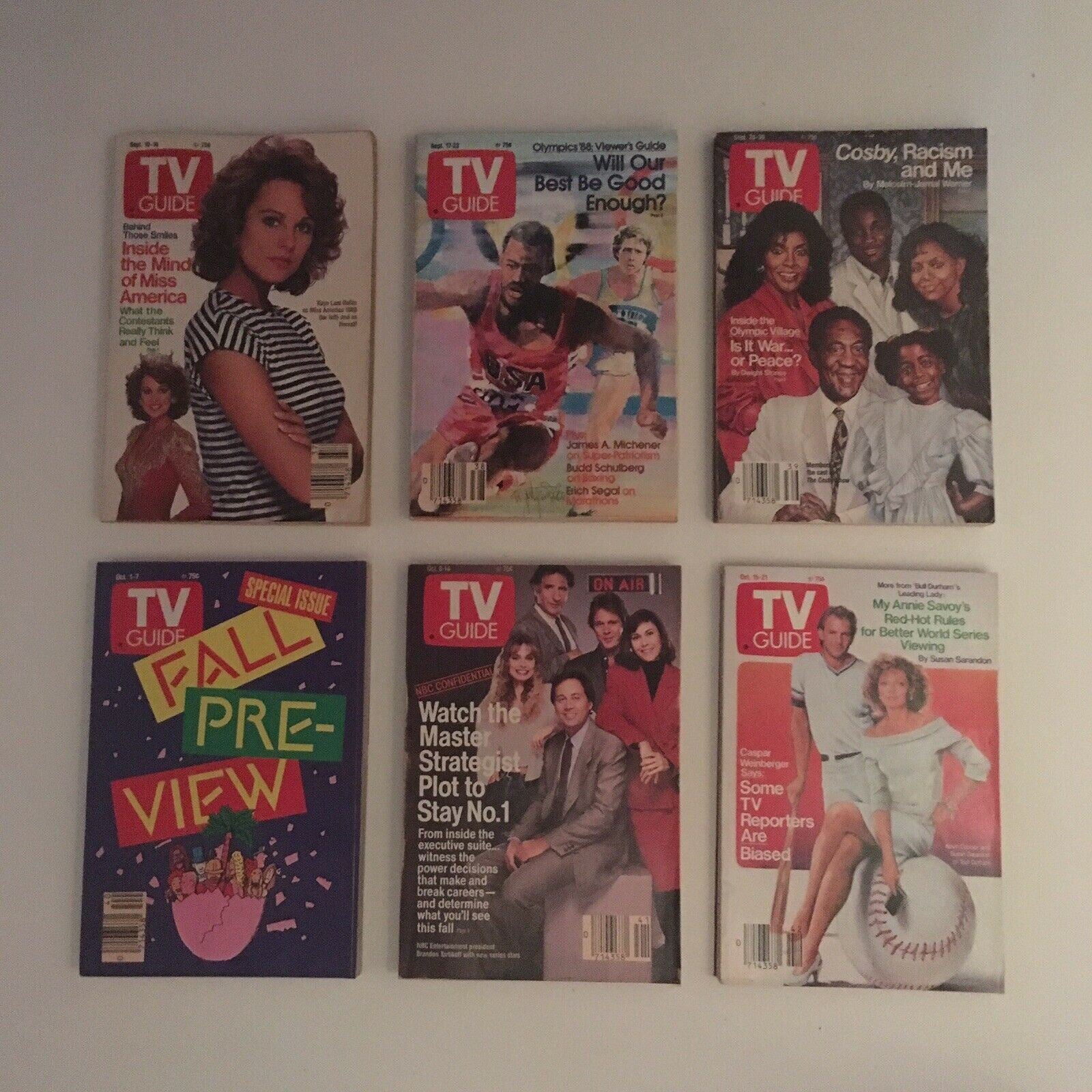 Complete Year Of TV Guide Magazines 53 Issues 1988, Special Issue Fall Preview