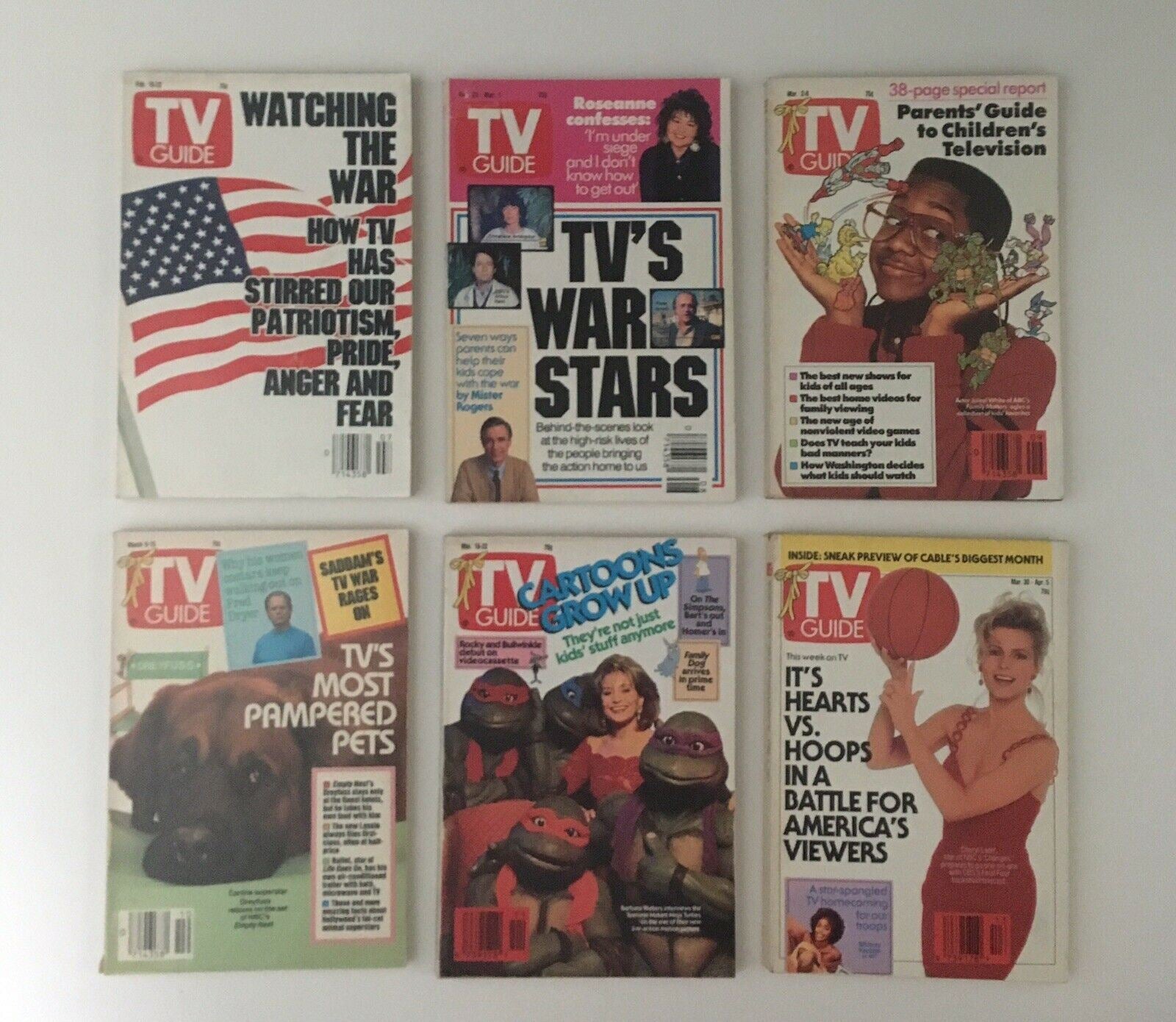 TV Guide Magazines 1991 Complete 52 Issues Special Issue Fall Previews