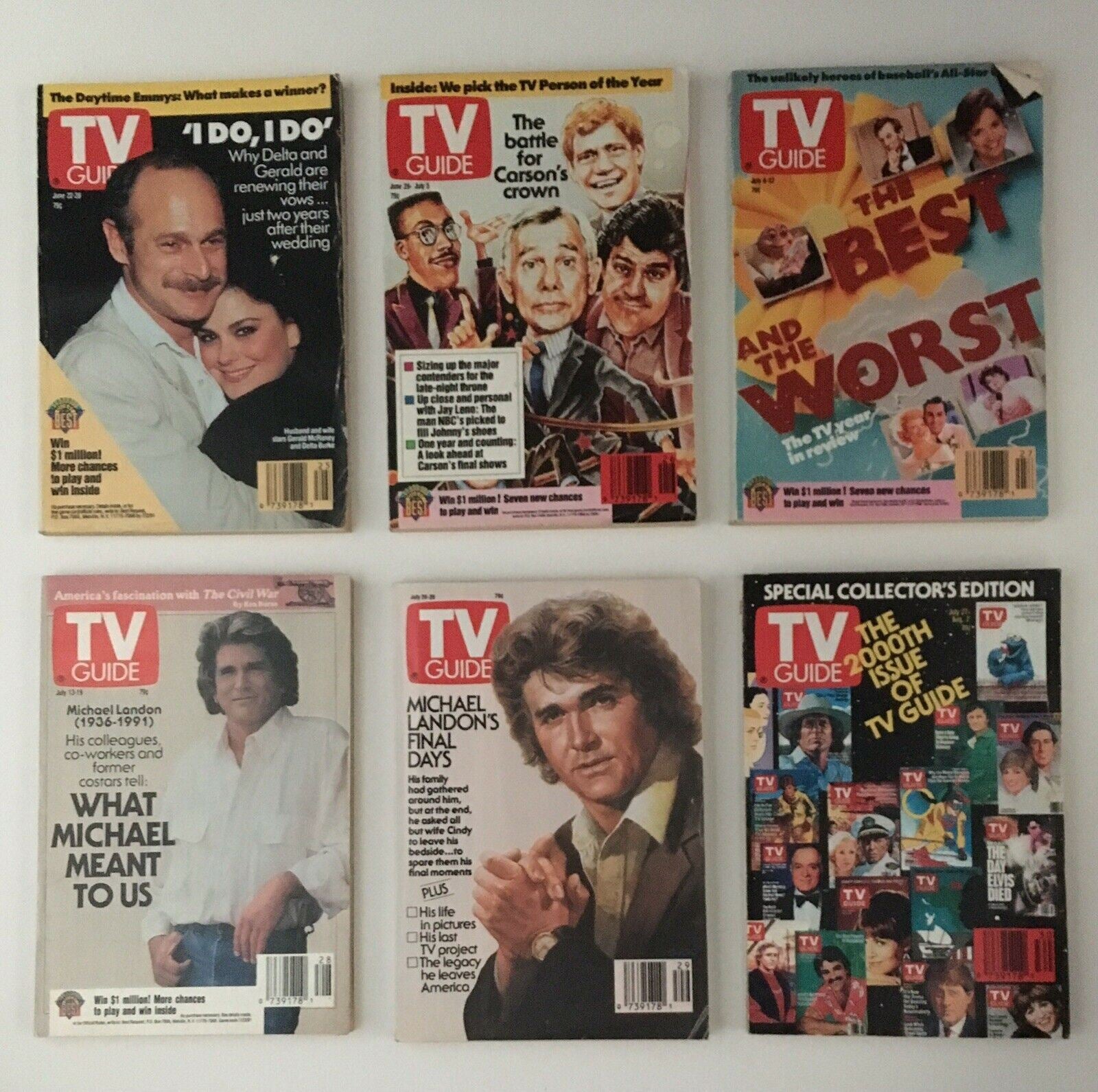 TV Guide Magazines 1991 Complete 52 Issues Special Issue Fall Previews