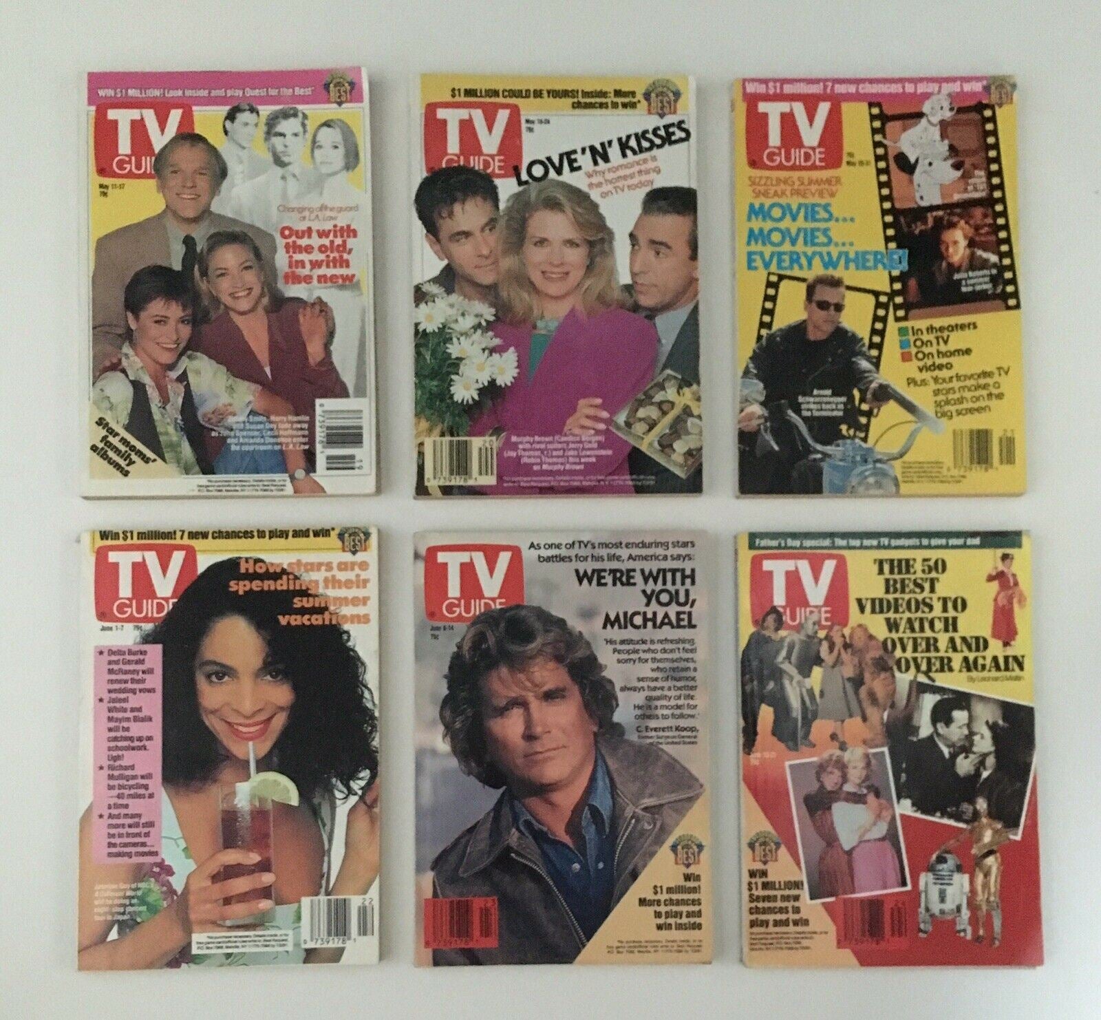 TV Guide Magazines 1991 Complete 52 Issues Special Issue Fall Previews