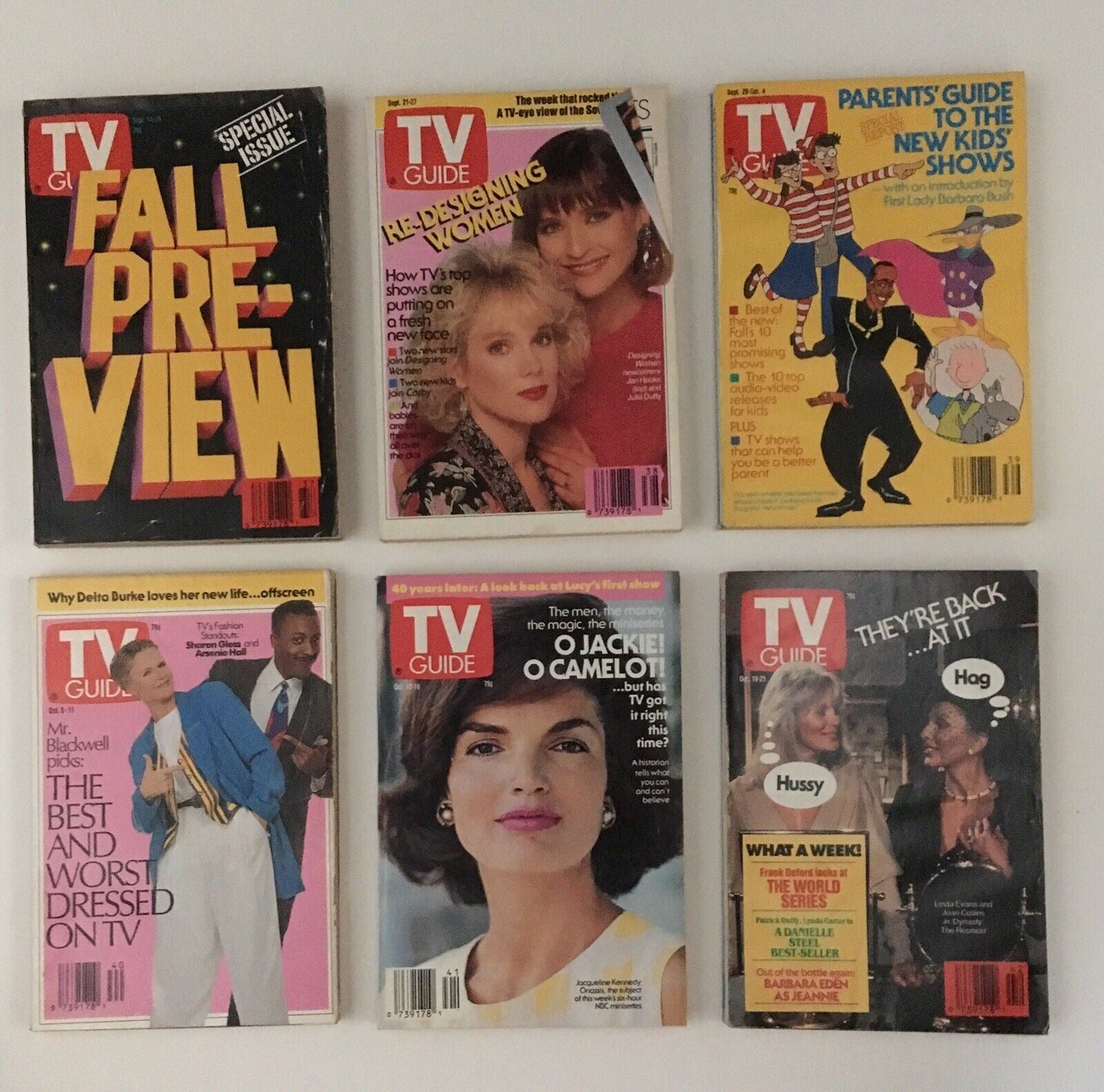 TV Guide Magazines 1991 Complete 52 Issues Special Issue Fall Previews