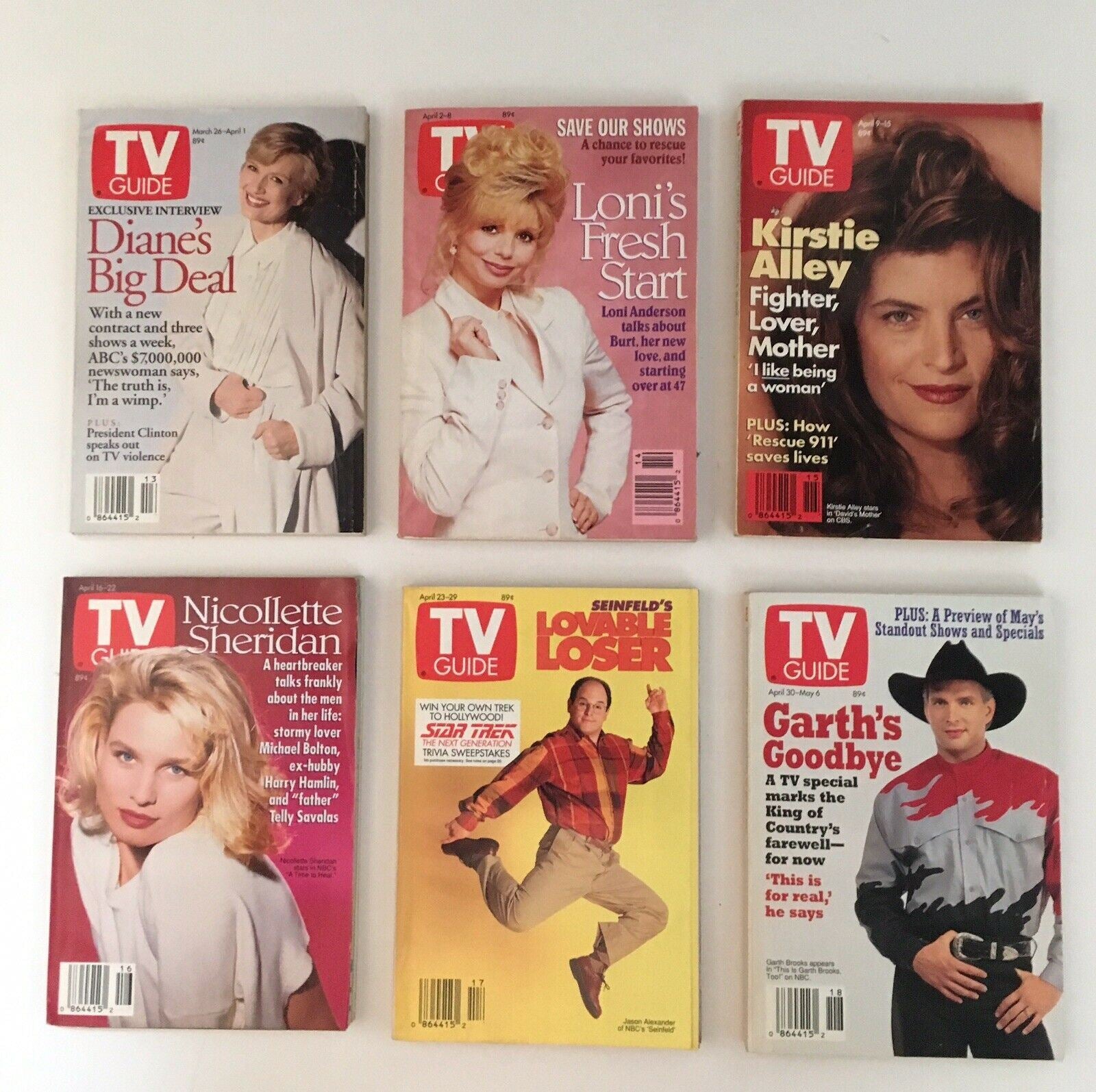 TV Guide Magazines 1994 Complete 53 Issues Special Fall Previews