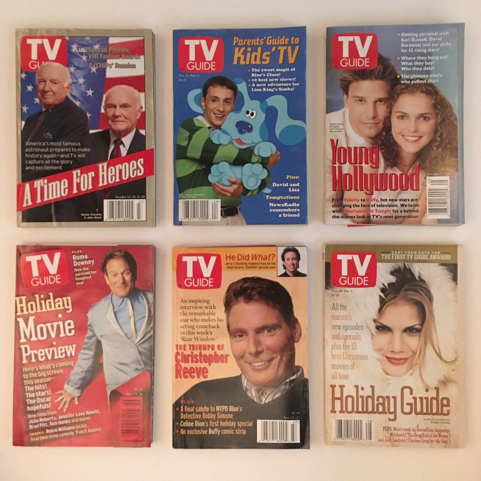 TV Guide Magazines 1998 Complete 52 Issues Special Issue Winter & Fall Previews