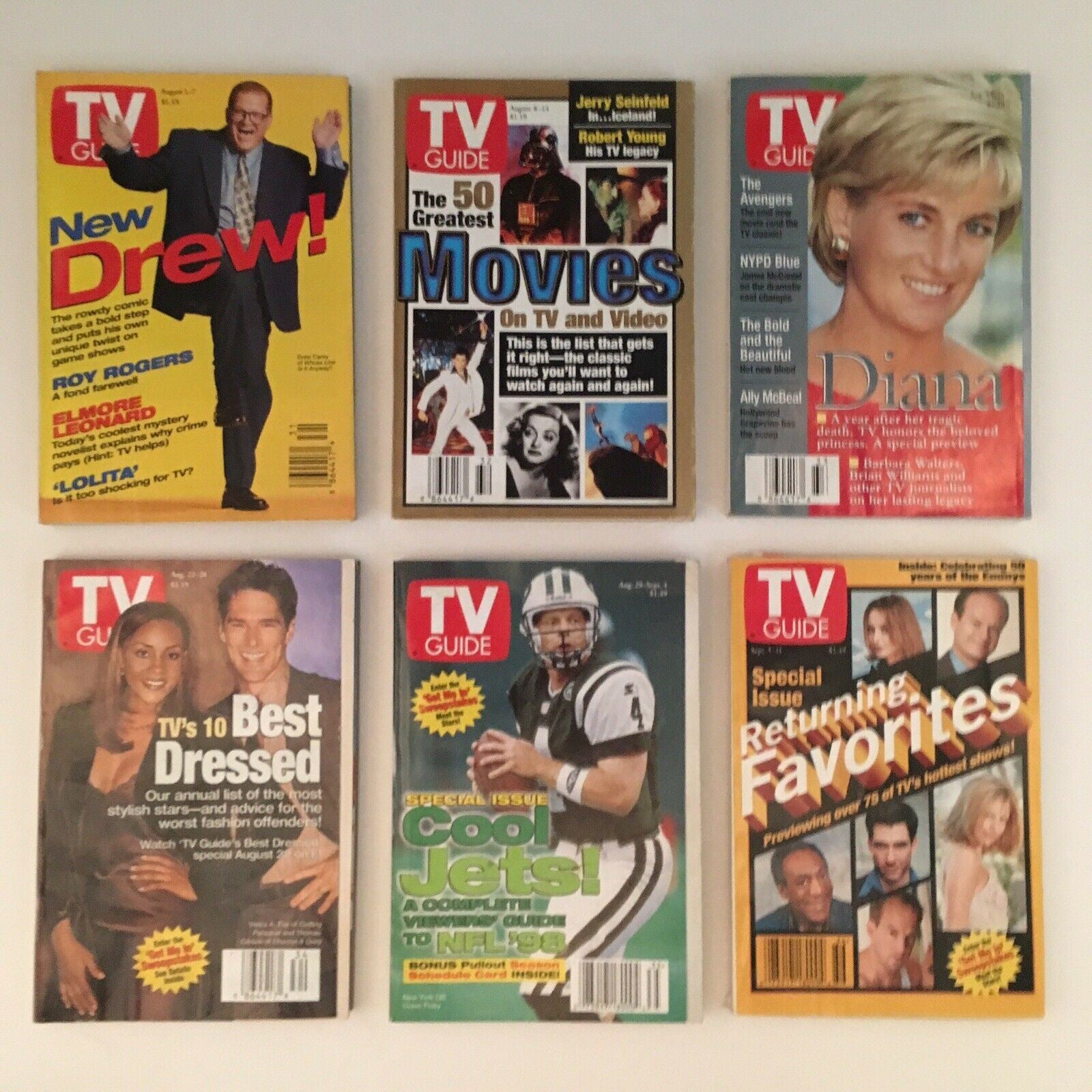 TV Guide Magazines 1998 Complete 52 Issues Special Issue Winter & Fall Previews