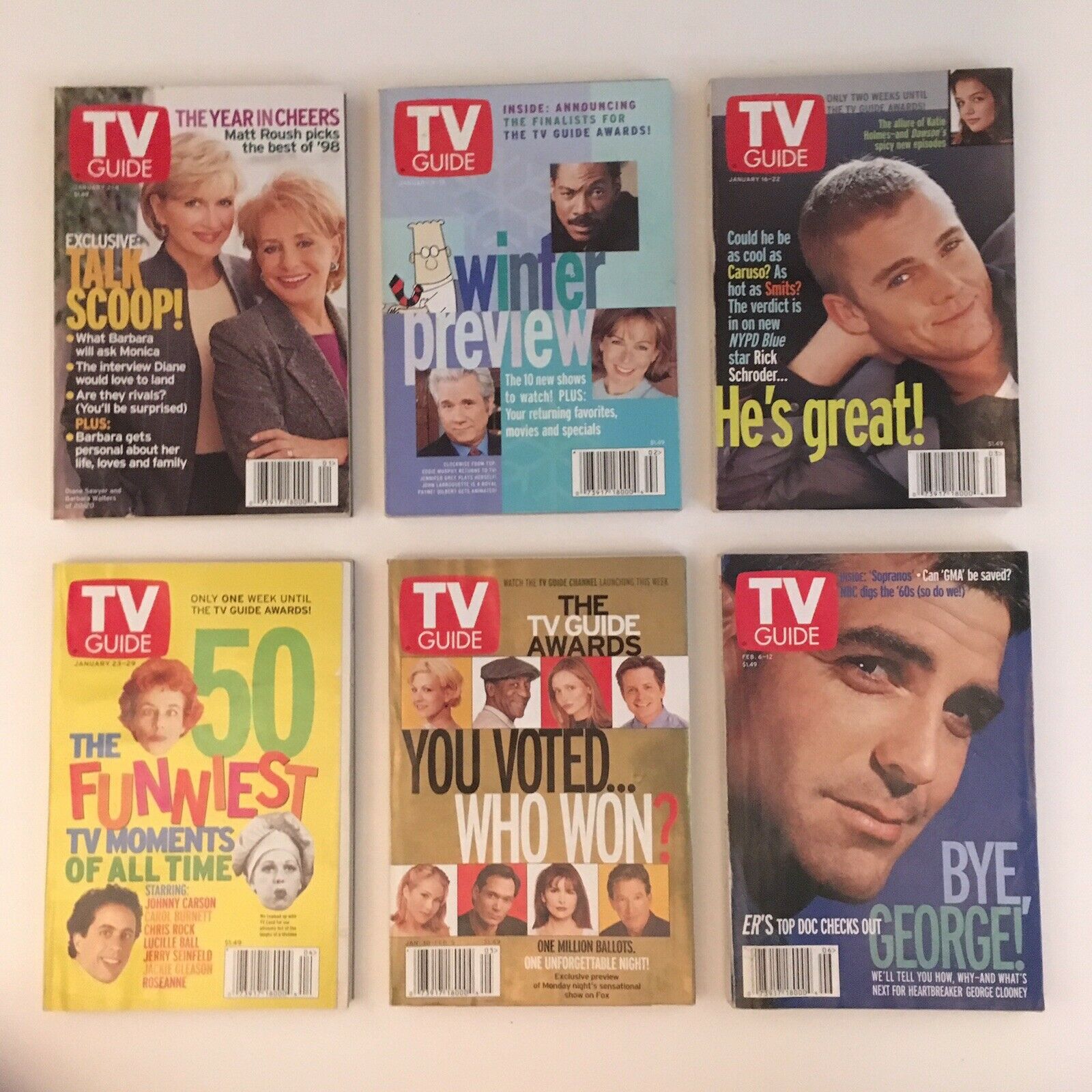 TV Guide Magazines 1999 Complete 52 Issues Special Issue Fall Previews