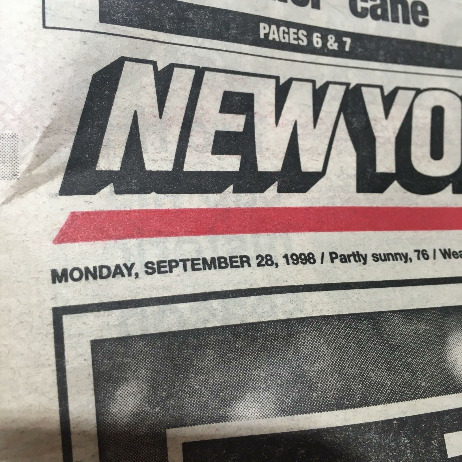 New York Post: Sept 28 1998 The King of Swing Mark Mcgwire sosa 70 hr chase