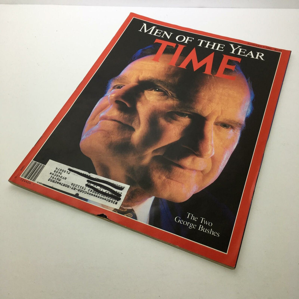 Time Magazine Jan 7 1991 The Bushes Vintage