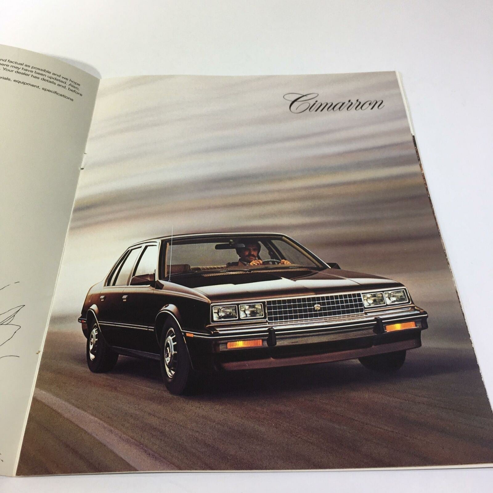 Cimarron A New Kind of Cadillac Owner 4-Door Sedan 4-Speed Manual Car Brochure