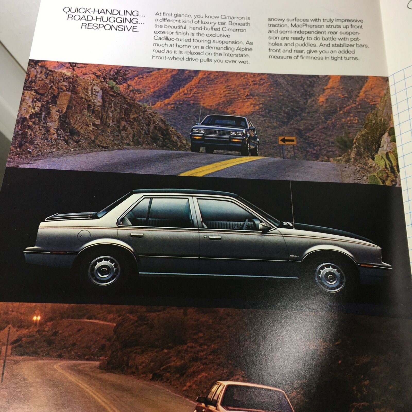 Cimarron A New Kind of Cadillac Owner 4-Door Sedan 4-Speed Manual Car Brochure