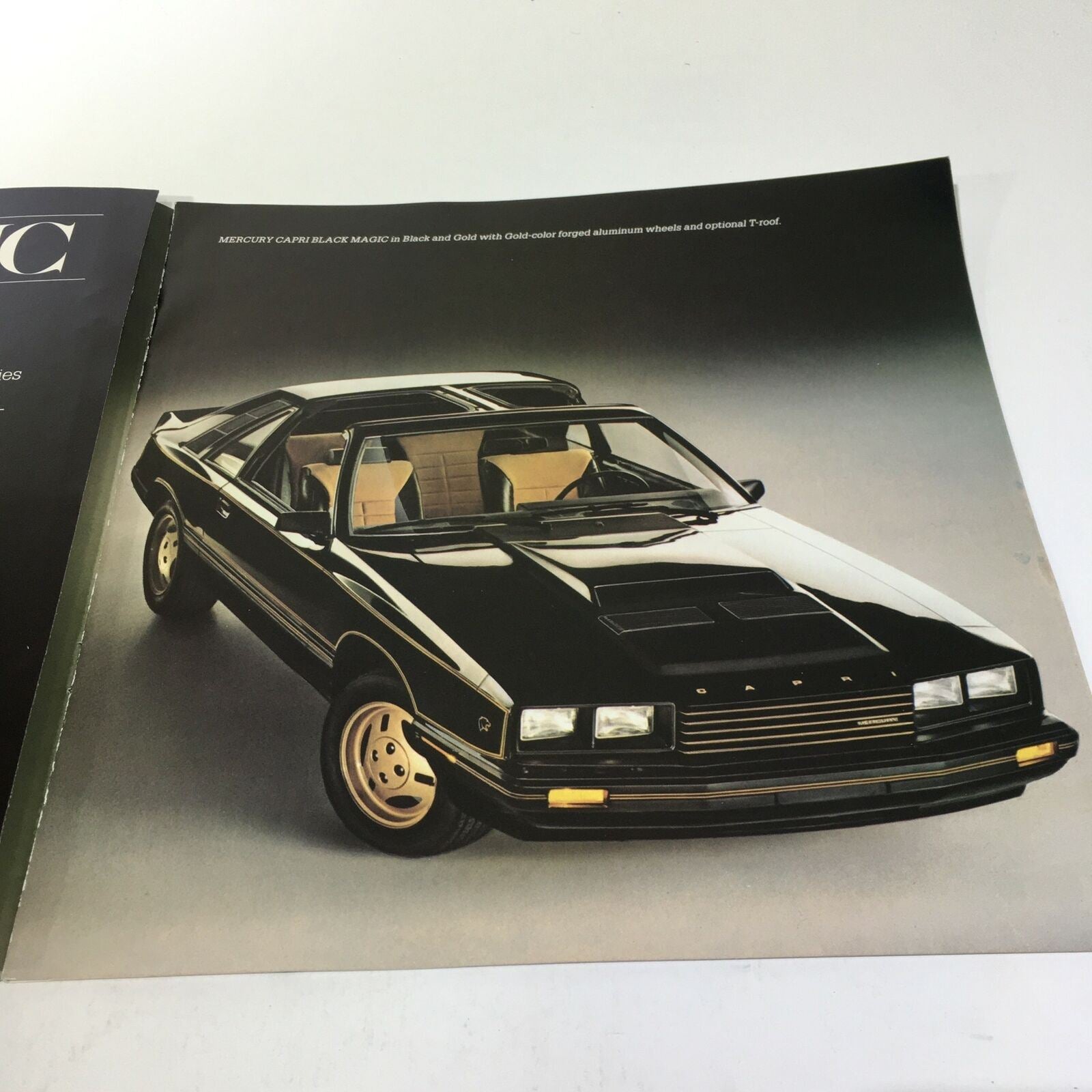 1981 Lincoln-Mercury Capri RS TRX Tires & Flip-Up Moonroof Car Sale Brochure