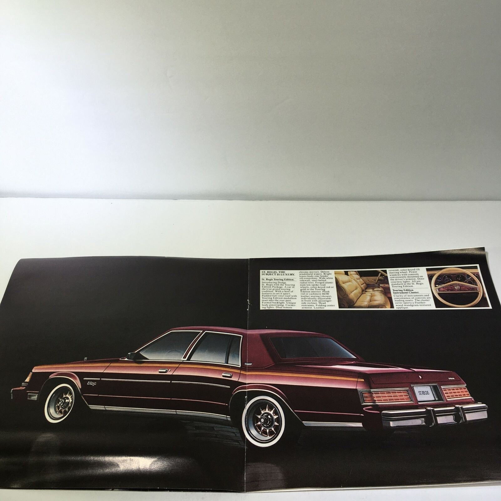 1980 Dodge St. Regis 225 Slant Six Standard V-8 Engine Options Car Brochure