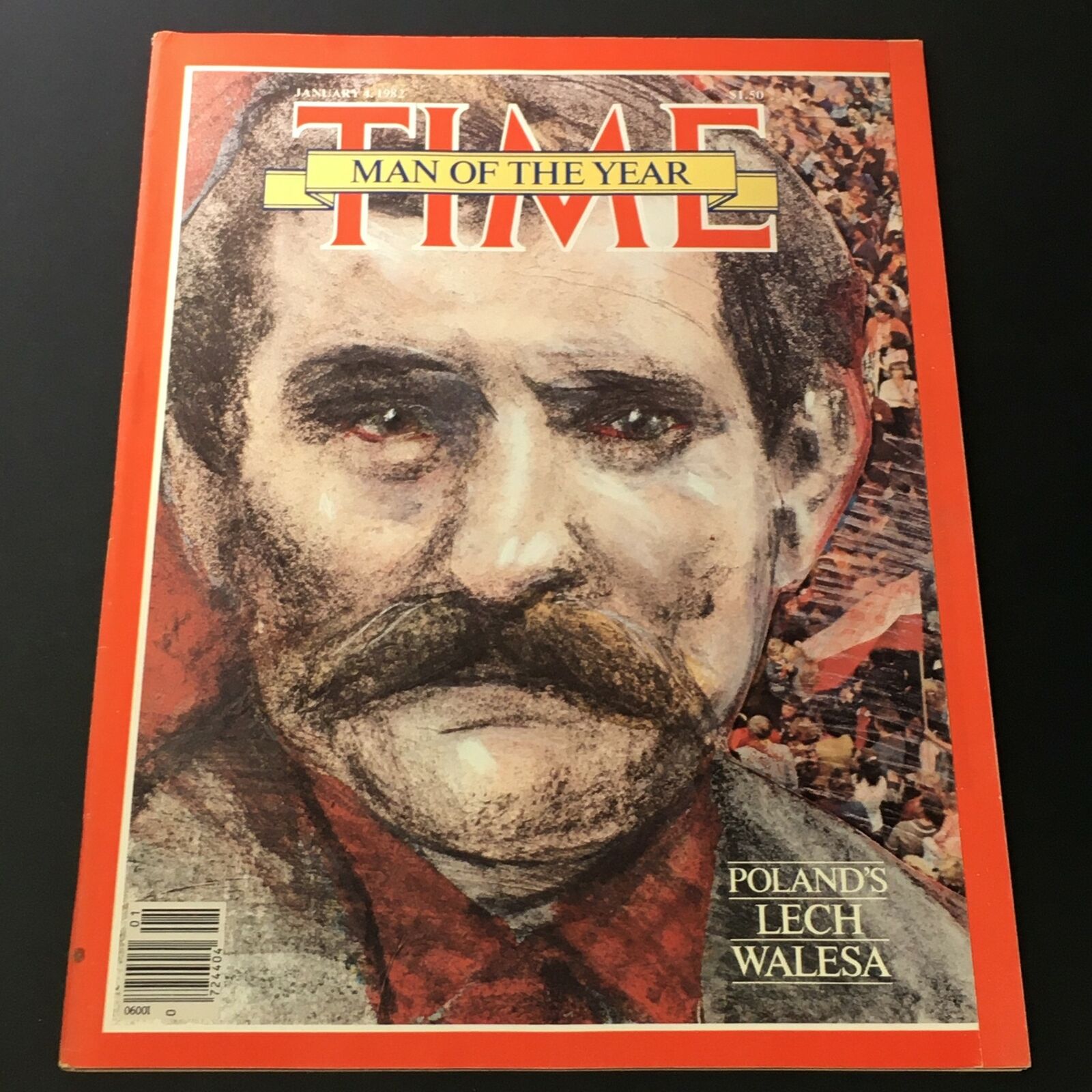 VTG Time Magazine January 4 1982 - Man of the Year Poland's Lech Walesa