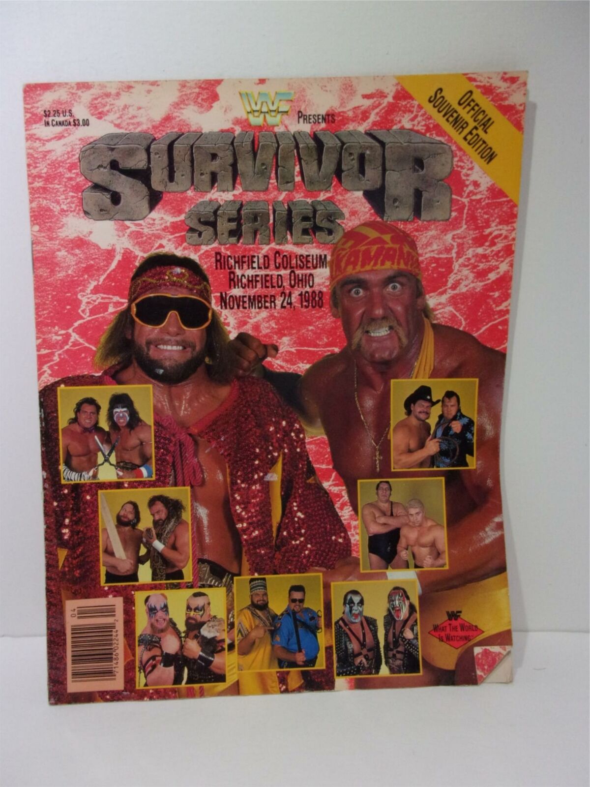 VTG WWF Survivor Series November 24 1988 Official Souvenir Edition Program Book