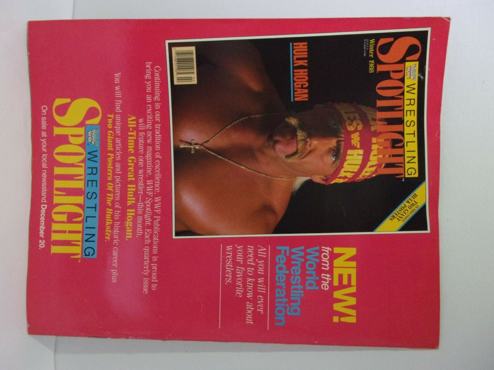 VTG WWF Survivor Series November 24 1988 Official Souvenir Edition Program Book